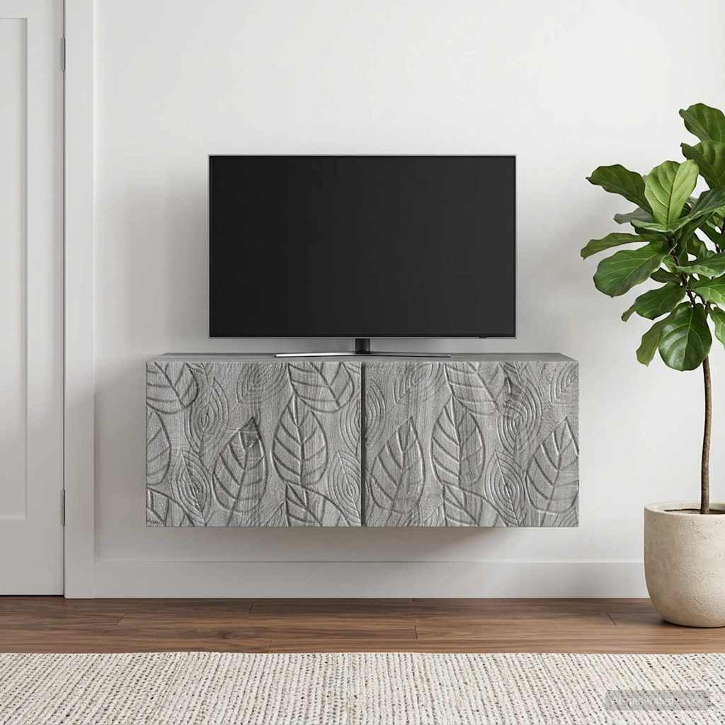 Sieninė TV spintelė 78,5 x 31 cm Pilka Sonoma Apdirbta mediena
