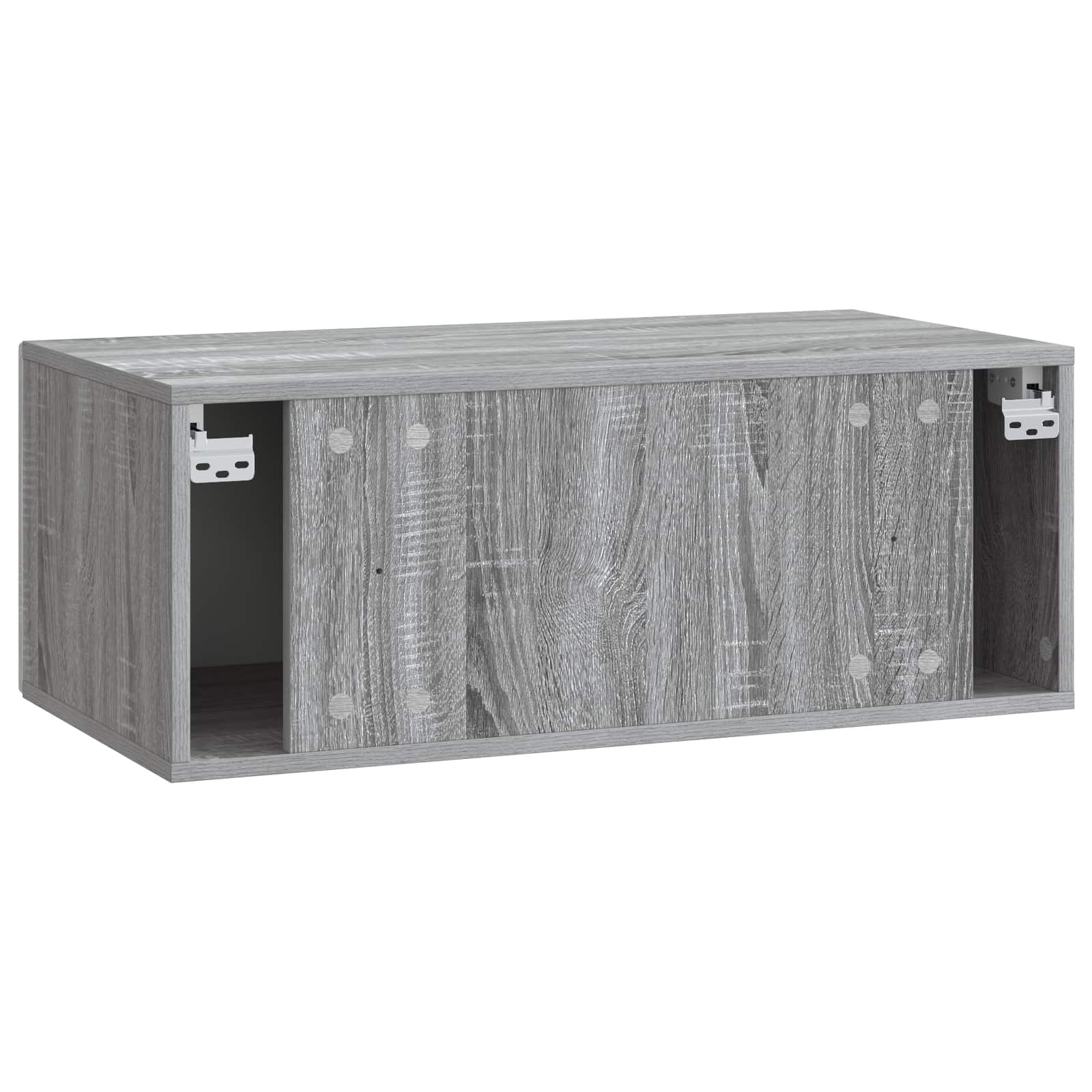 Sieninė TV spintelė 78,5 x 31 cm Pilka Sonoma Apdirbta mediena