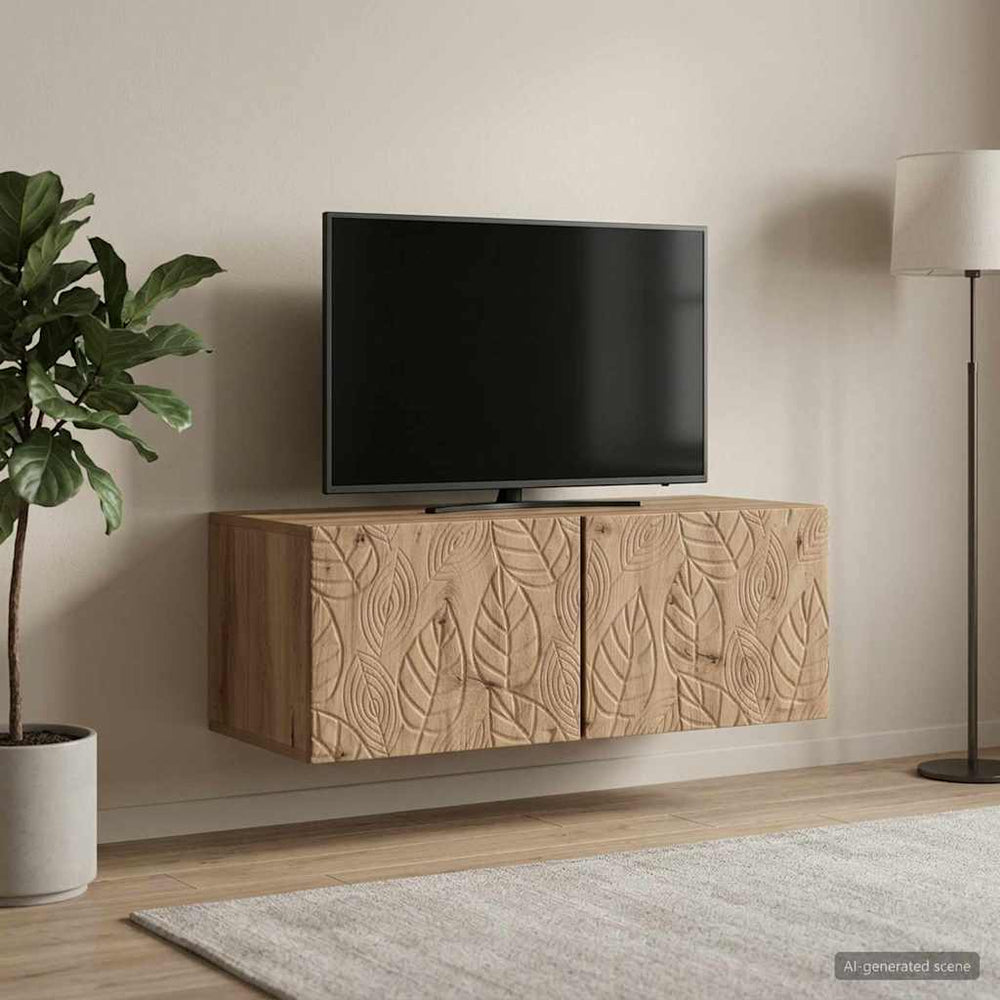 Sieninė TV spintelė 78,5 x 31 cm Artisano ąžuolo