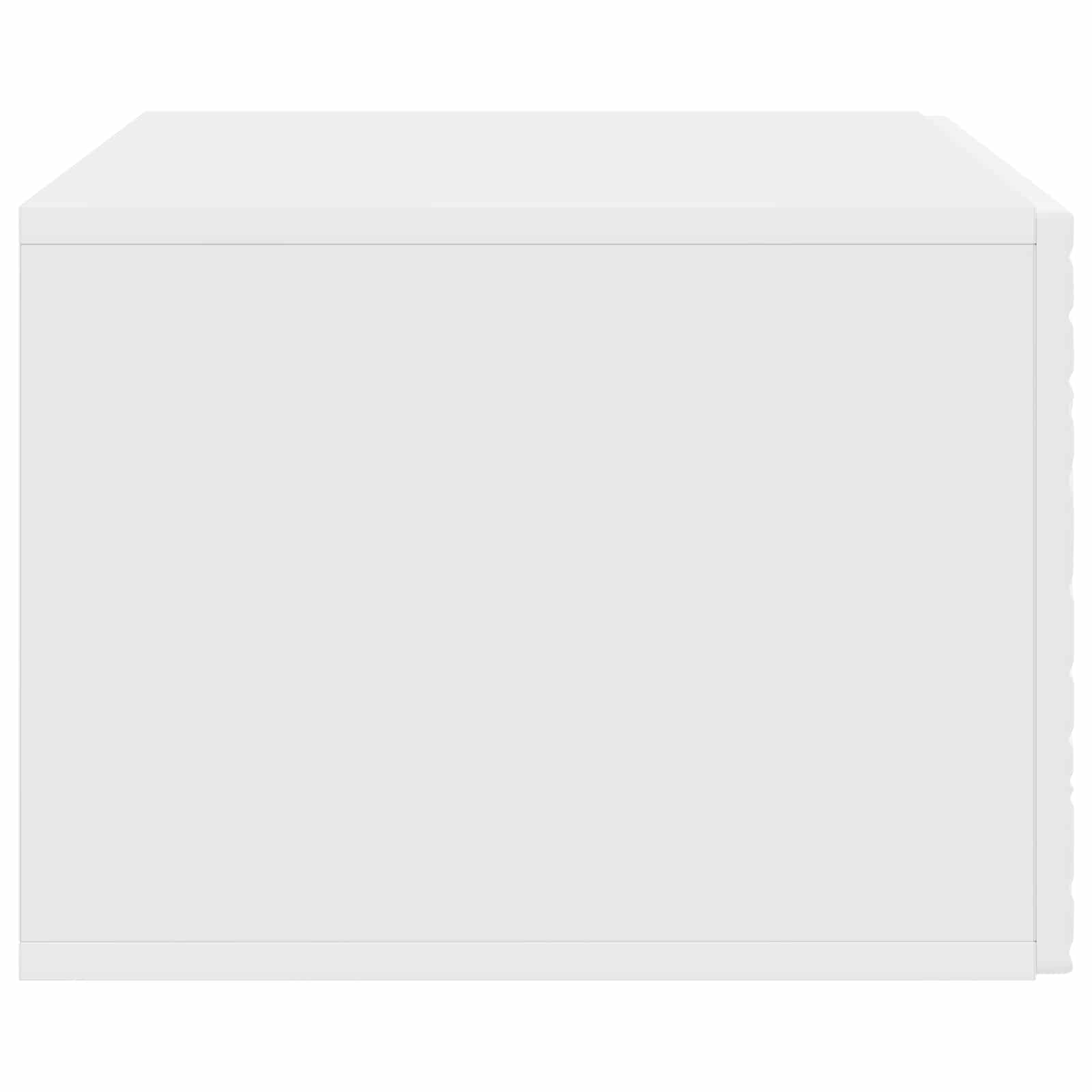 Sieninė TV spintelė 98 x 31 cm Balta Apdirbta mediena