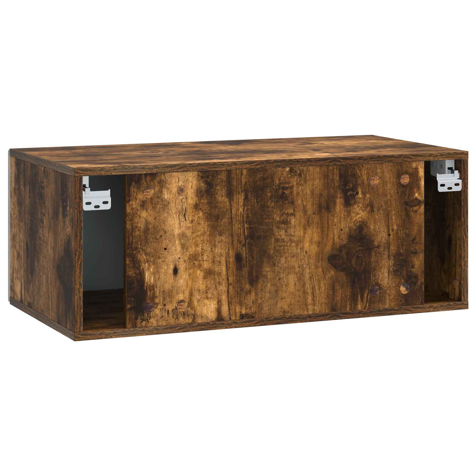 Sieninė TV spintelė 98 x 31 cm Dūminio ąžuolo Apdirbta mediena