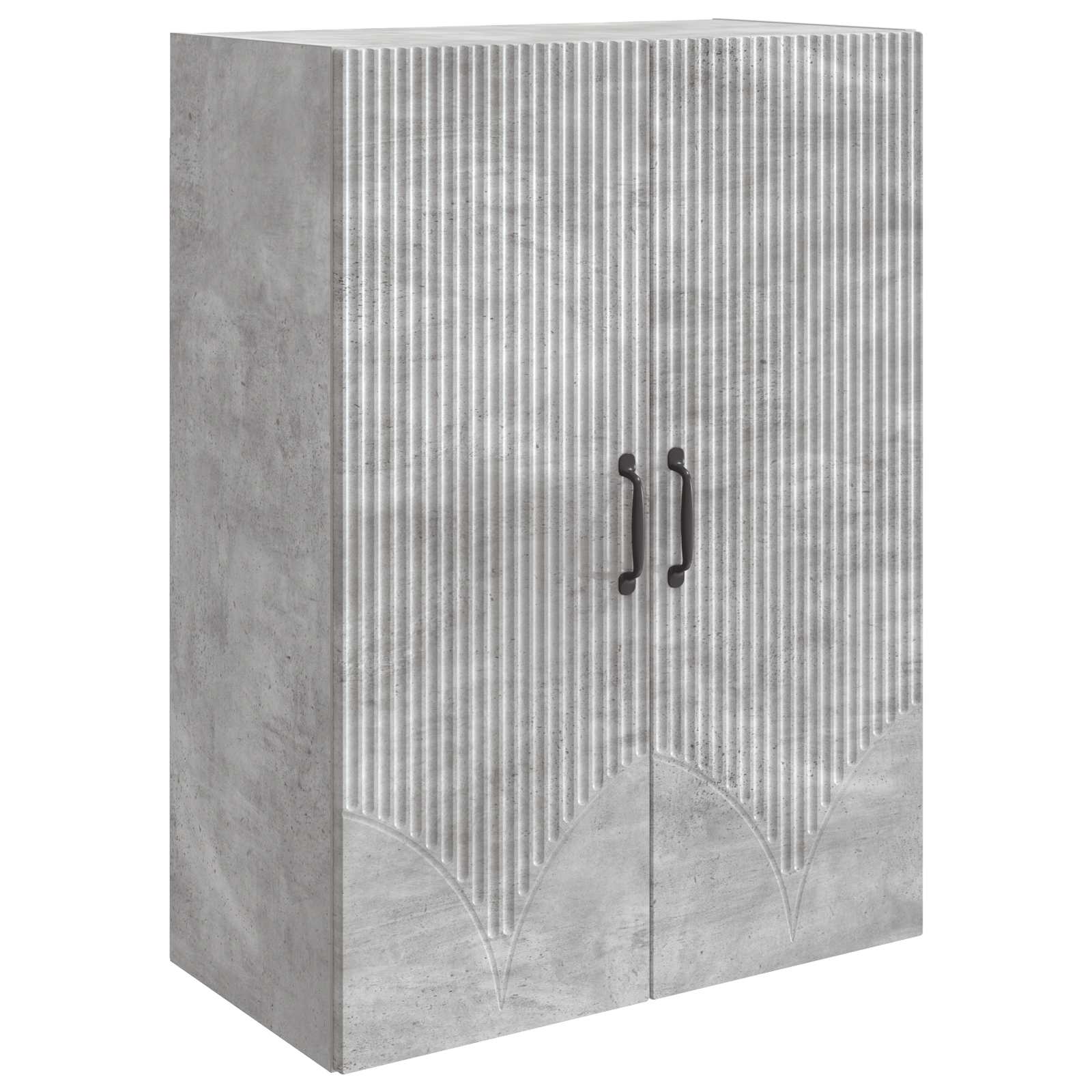 Prie sienos montuojama spinta Betono pilka 66 x 34,5 x 90 cm