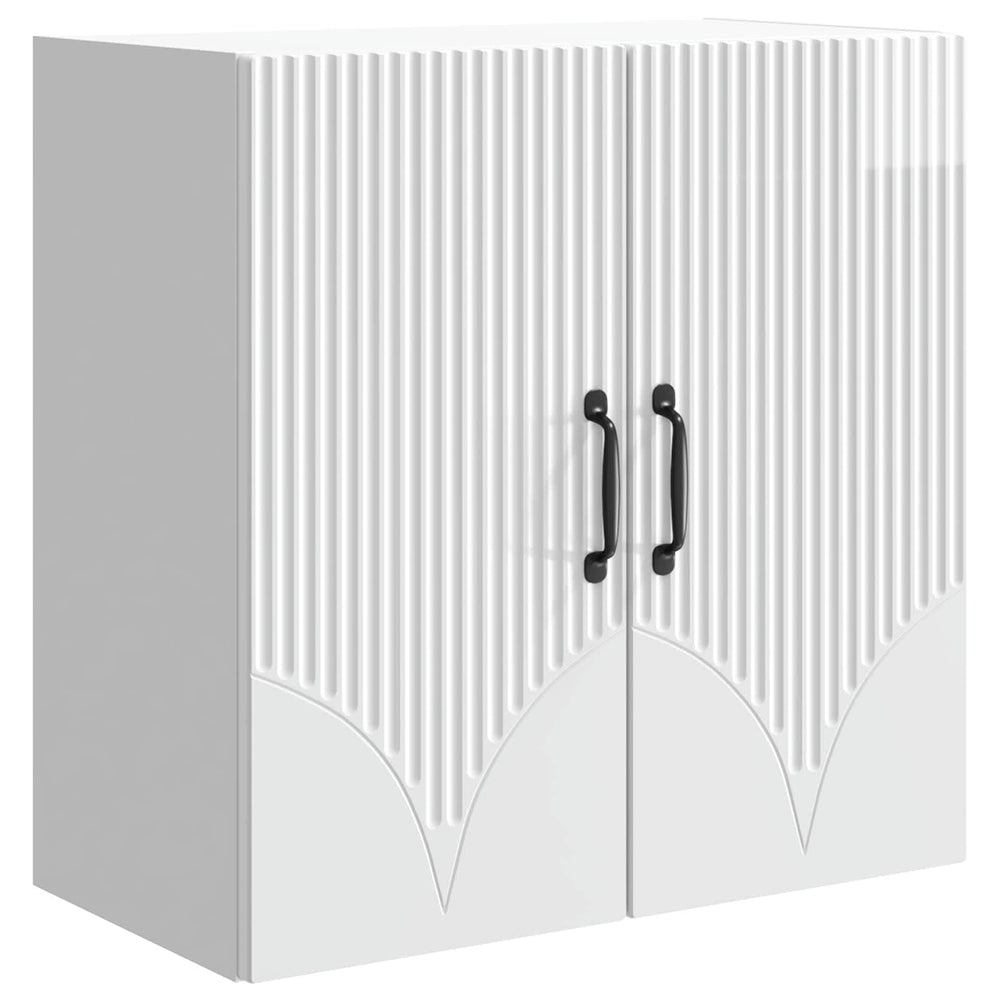 Prie sienos montuojama spinta Itin blizgi balta 59 x 31 x 60 cm