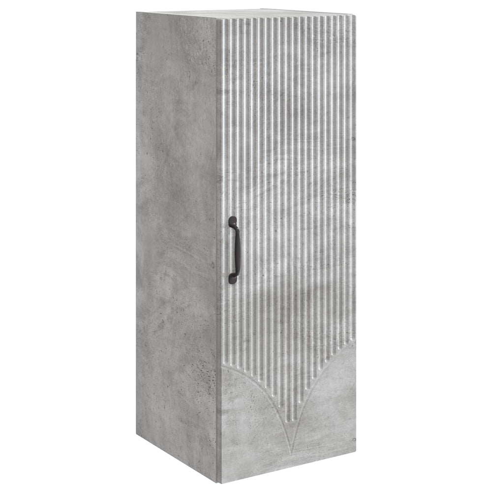 Prie sienos montuojama spinta Betono pilka 33 x 34,5 x 90 cm