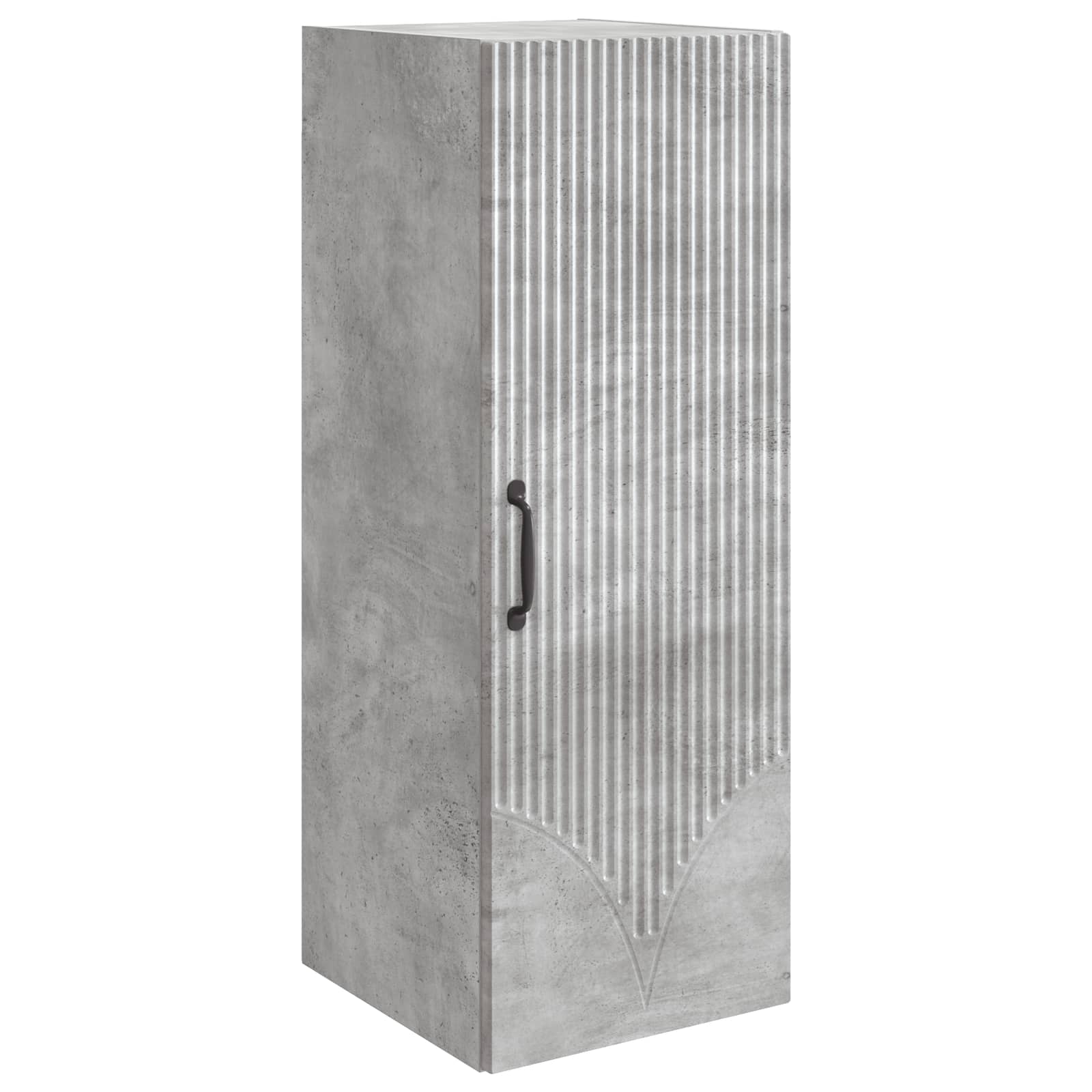 Prie sienos montuojama spinta Betono pilka 33 x 34,5 x 90 cm