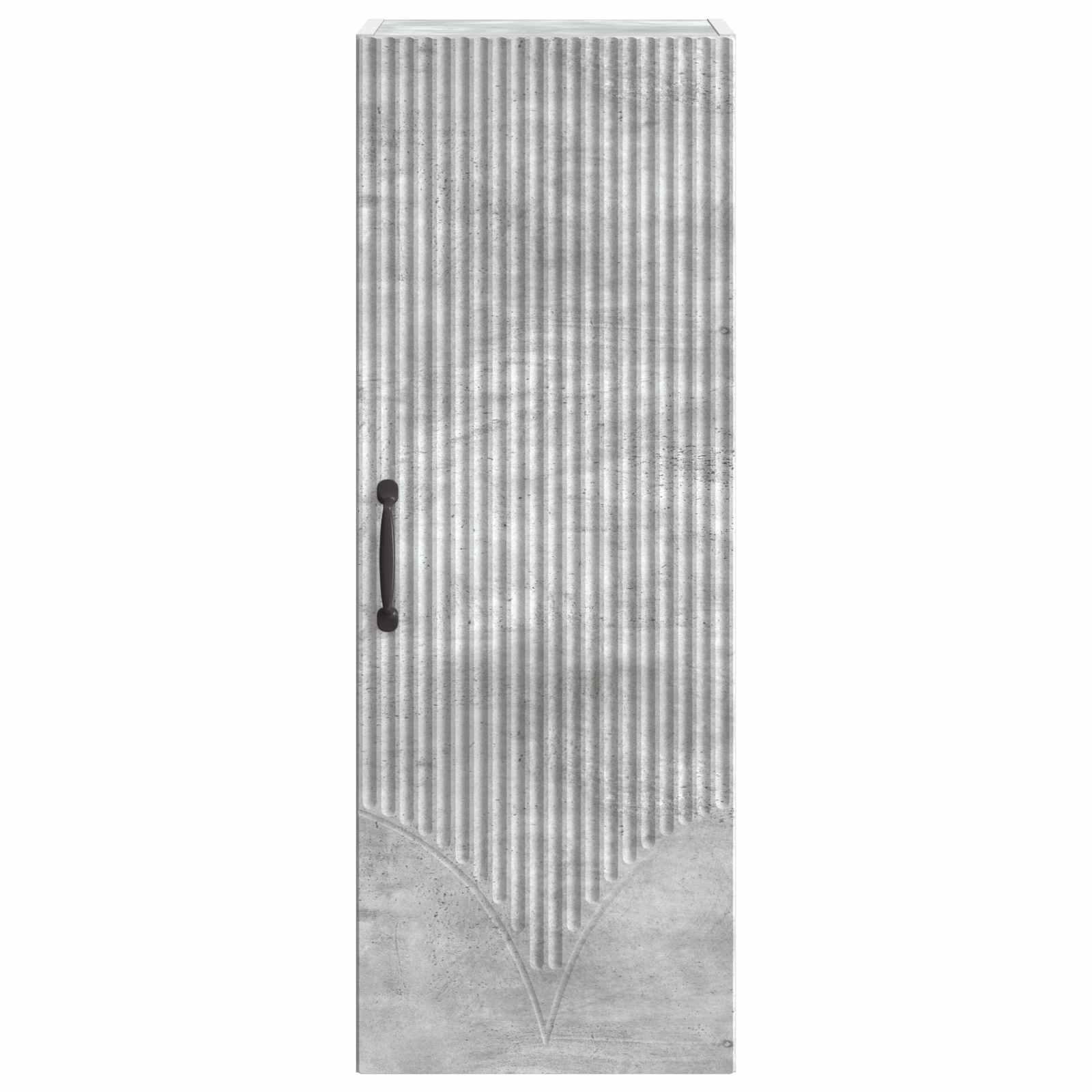 Prie sienos montuojama spinta Betono pilka 33 x 34,5 x 90 cm