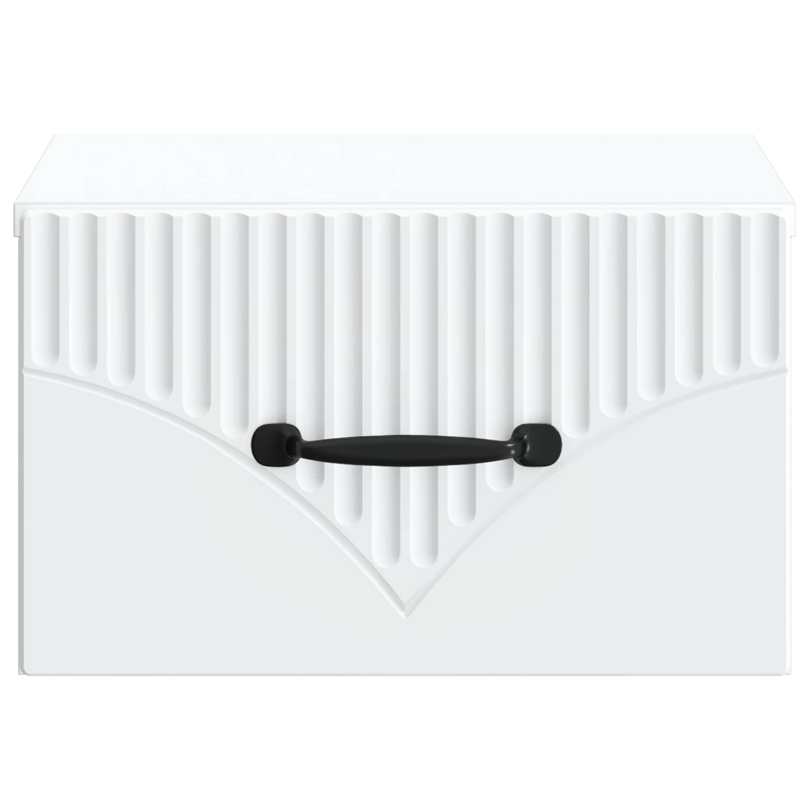 Sieninis naktinis staliukas 2 pcs Balta 34,5 x 33 x 20 cm