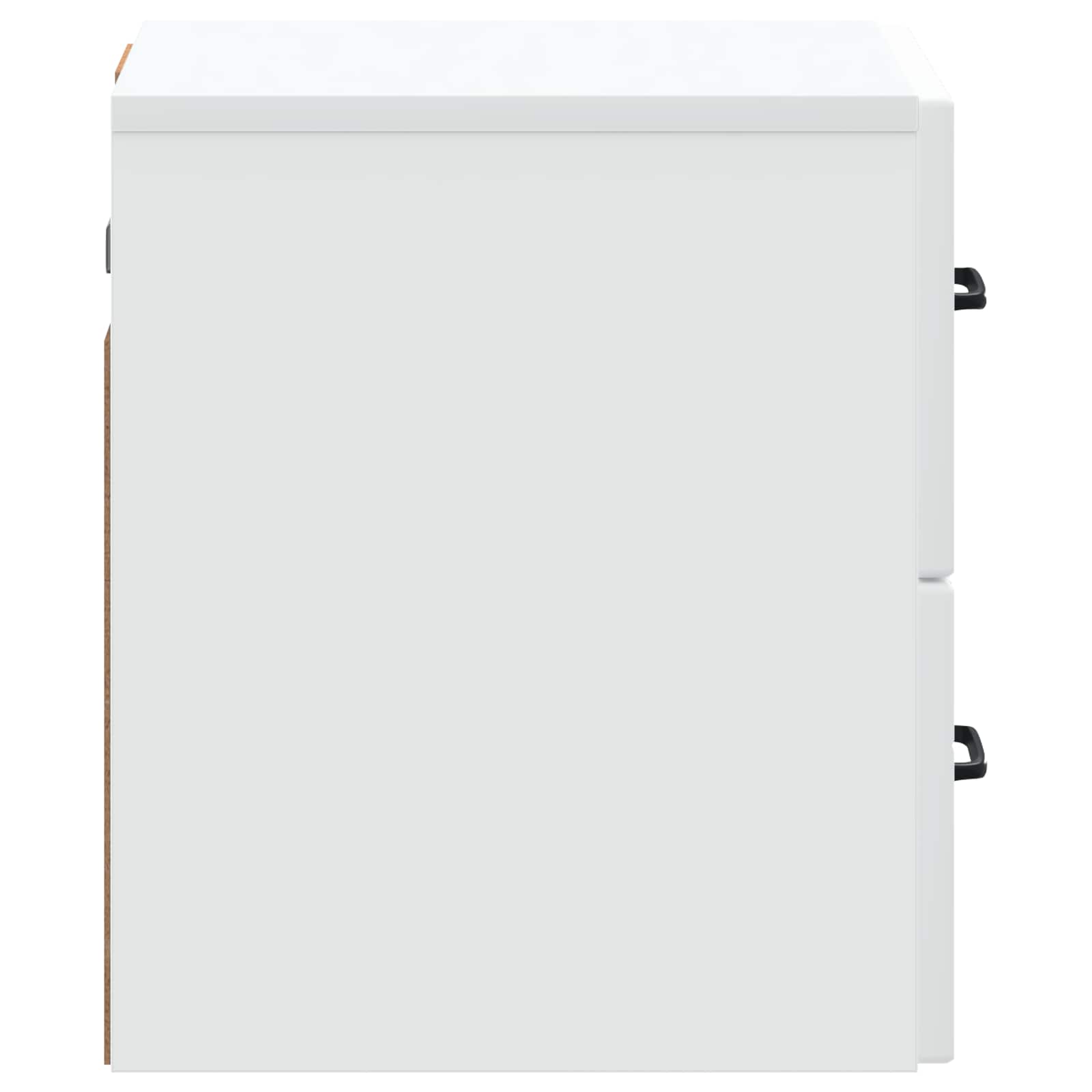 Sieninis naktinis staliukas 2 pcs Balta 34,5 x 33 x 40 cm