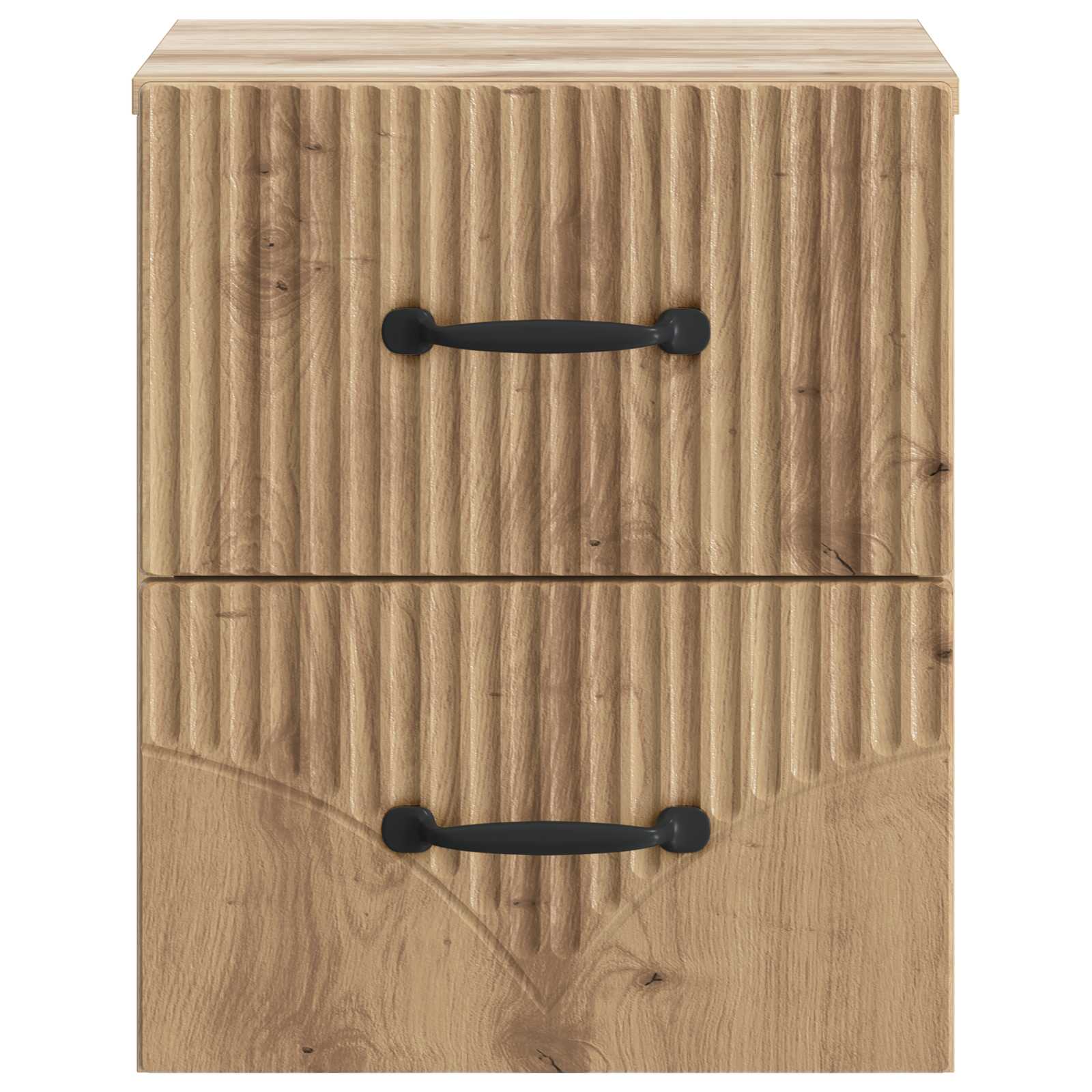Sieninis naktinis staliukas su stalčių 2 pcs Artisano ąžuolo