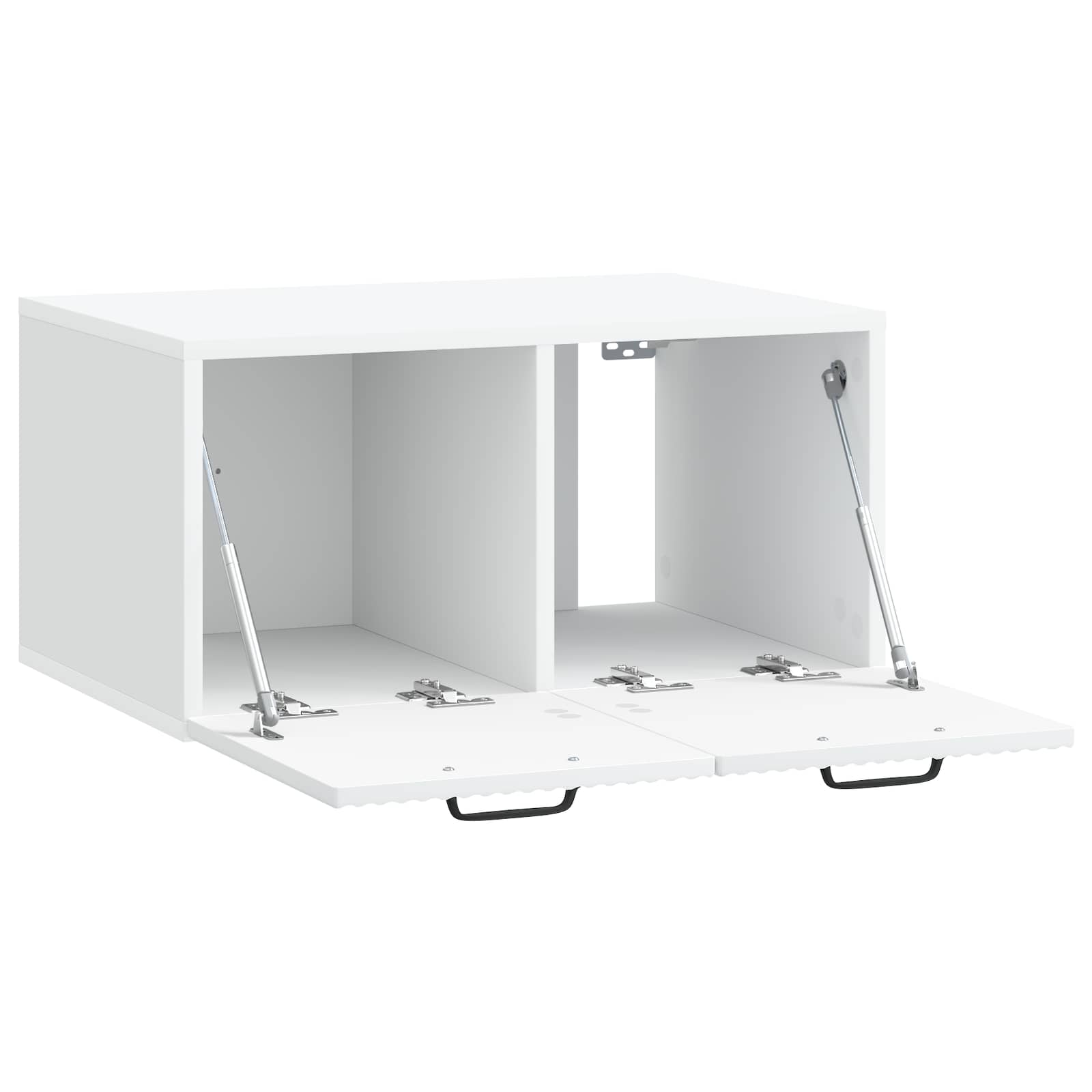 Sieninė TV spintelė Balta 59,5 x 41 x 30 cm Apdirbta mediena