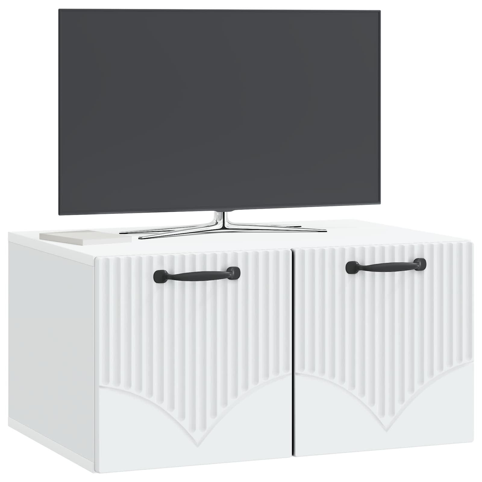 Sieninė TV spintelė Balta 59,5 x 41 x 30 cm Apdirbta mediena