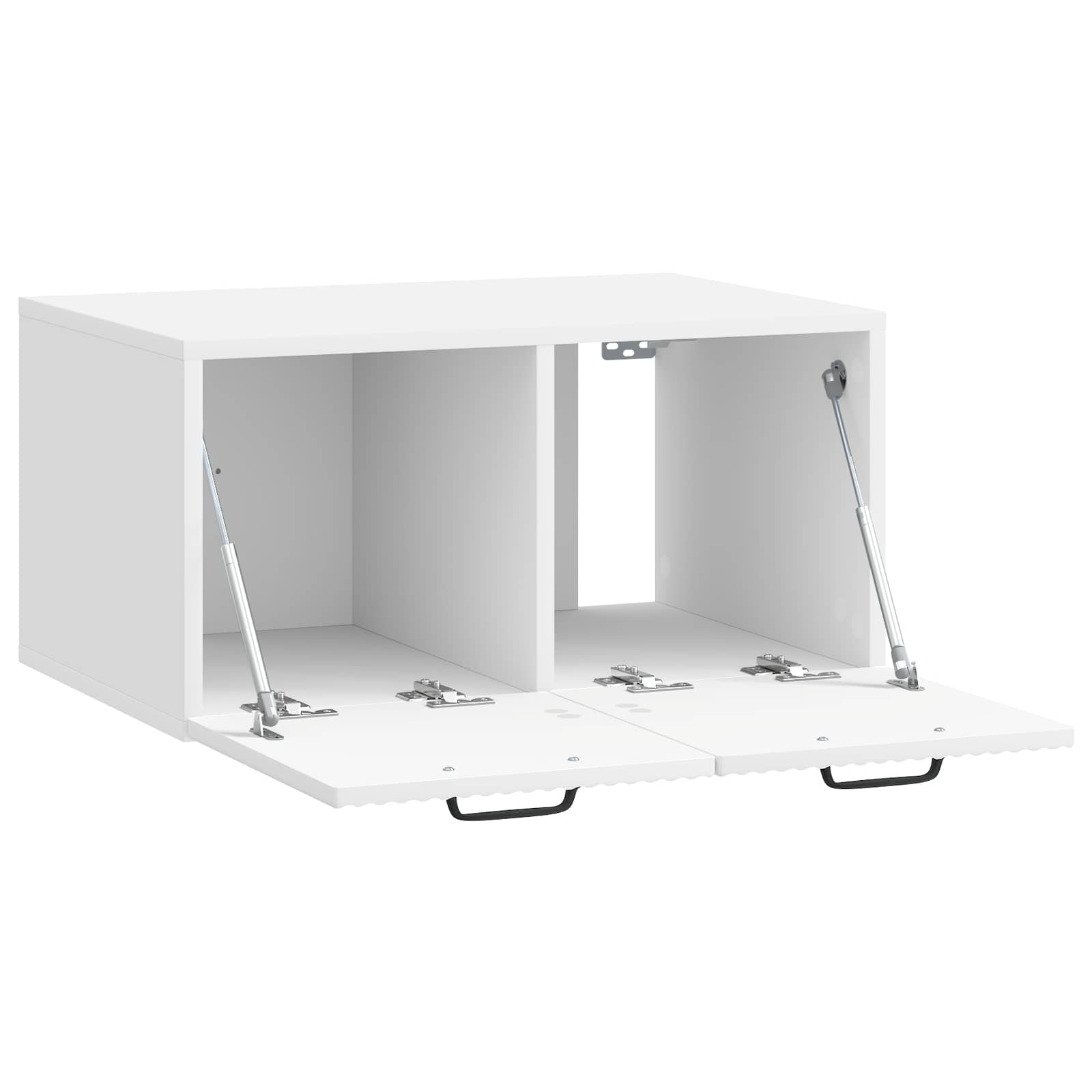 Sieninė TV spintelė Itin blizgi balta 59,5 x 41 x 30 cm