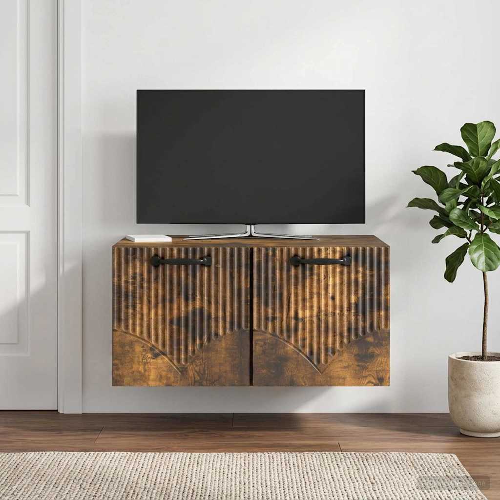 Sieninė TV spintelė Dūminio ąžuolo 59,5 x 41 x 30 cm