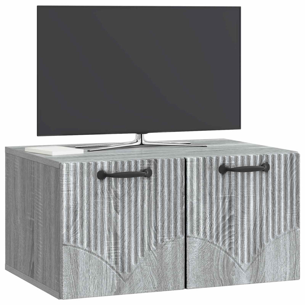 Sieninė TV spintelė Pilka sonoma ąžuolo 59,5 x 41 x 30 cm