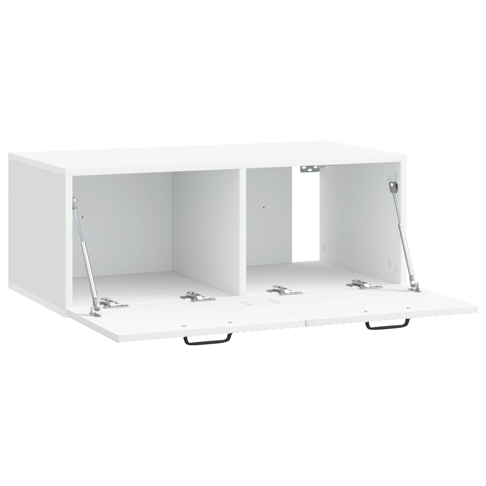 Sieninė TV spintelė Balta 78,5 x 41 x 30 cm Apdirbta mediena