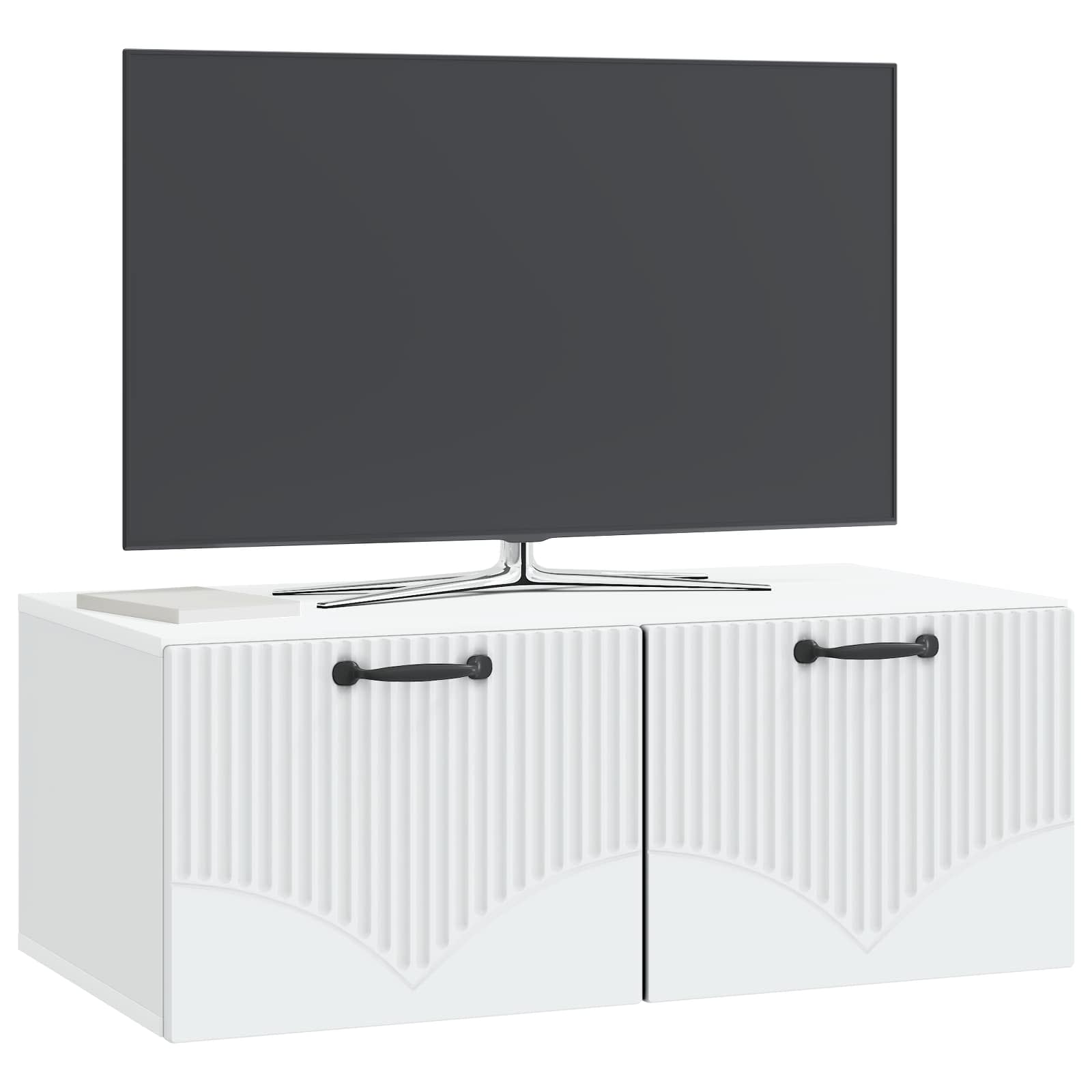 Sieninė TV spintelė Balta 78,5 x 41 x 30 cm Apdirbta mediena