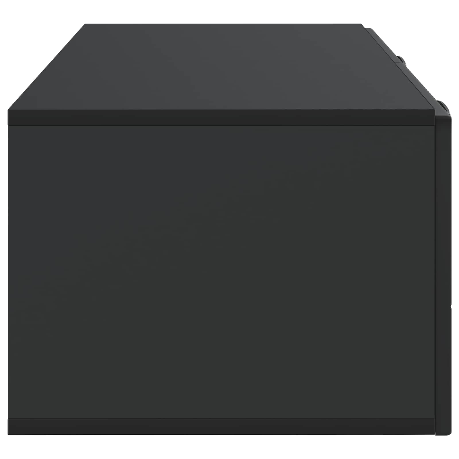 Sieninė TV spintelė Juoda 78,5 x 41 x 30 cm Apdirbta mediena