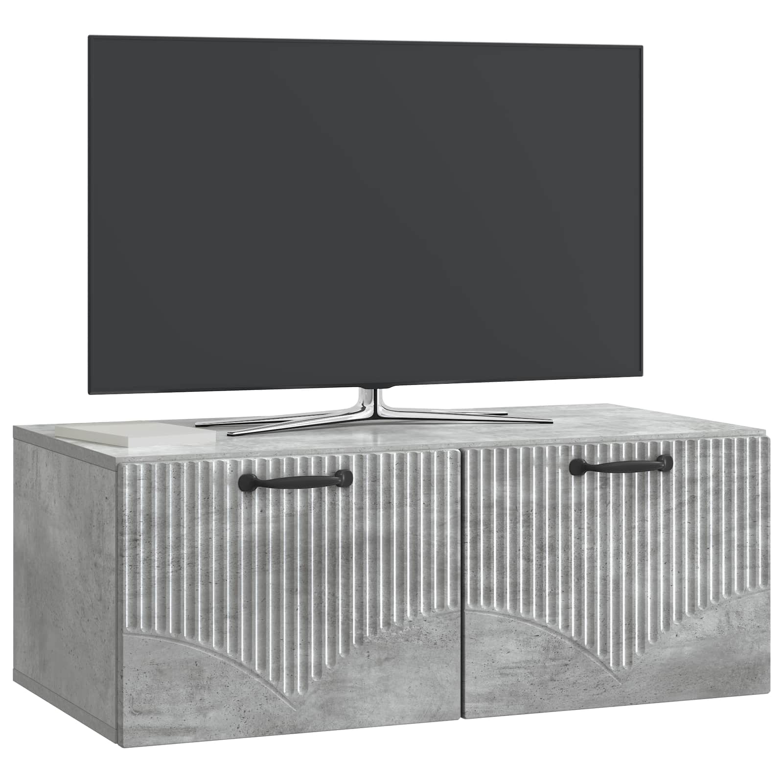 Sieninė TV spintelė Betono pilka 78,5 x 41 x 30 cm
