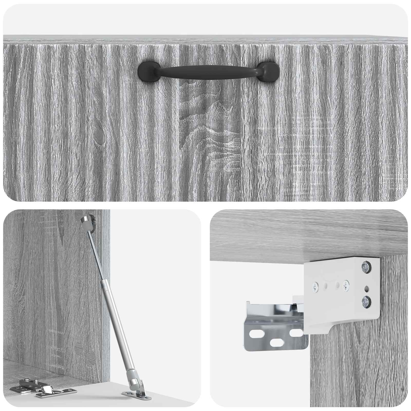 Sienas TV skapītis Pelēks sonomas ozols 78,5 x 41 x 30 cm