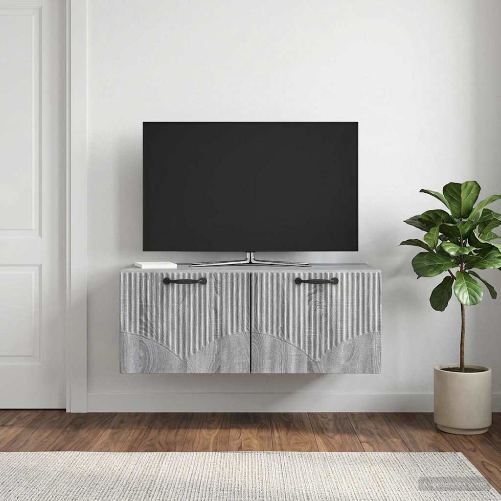 Sienas TV skapītis Pelēks sonomas ozols 78,5 x 41 x 30 cm