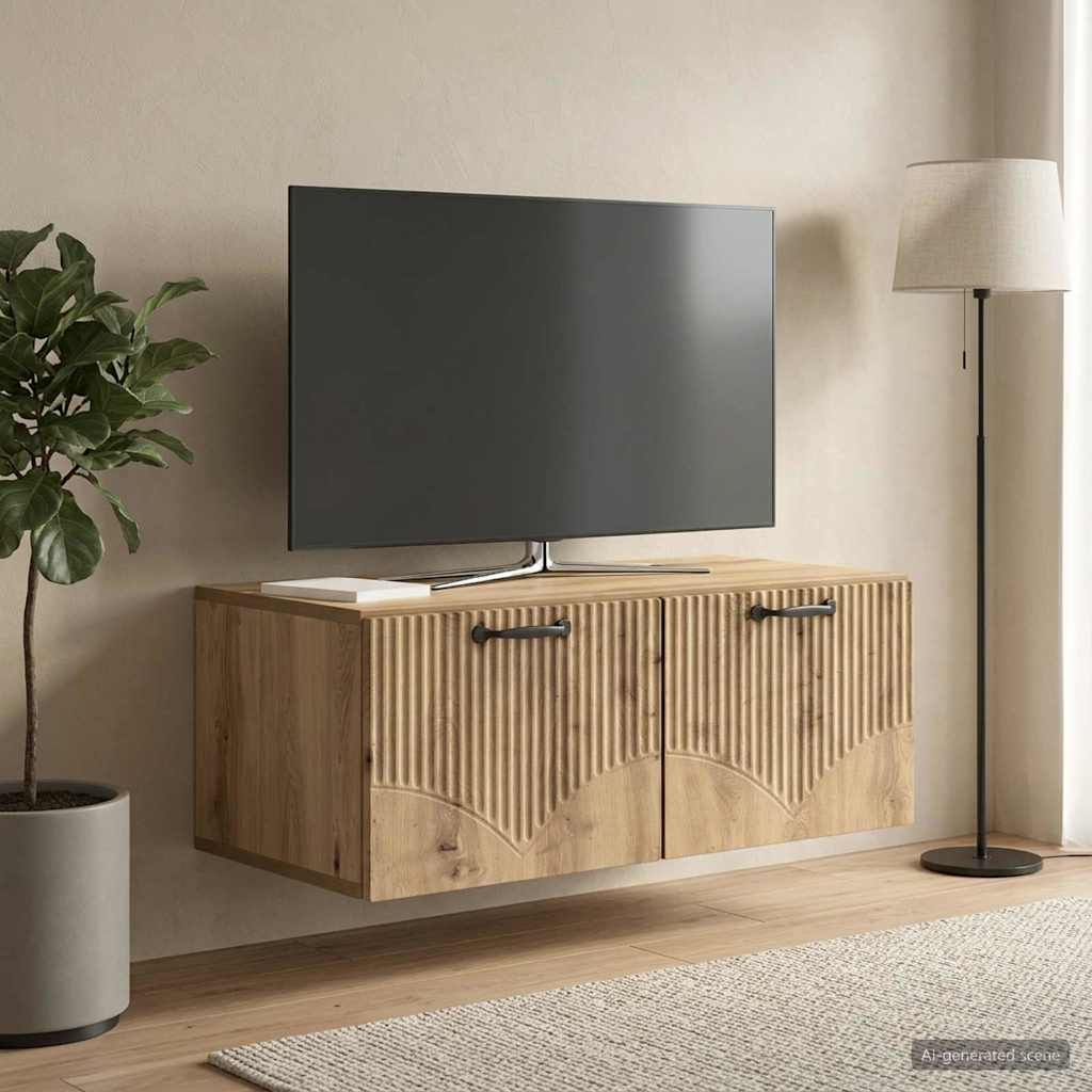 Sieninė TV spintelė Artisano ąžuolo 78,5 x 41 x 30 cm
