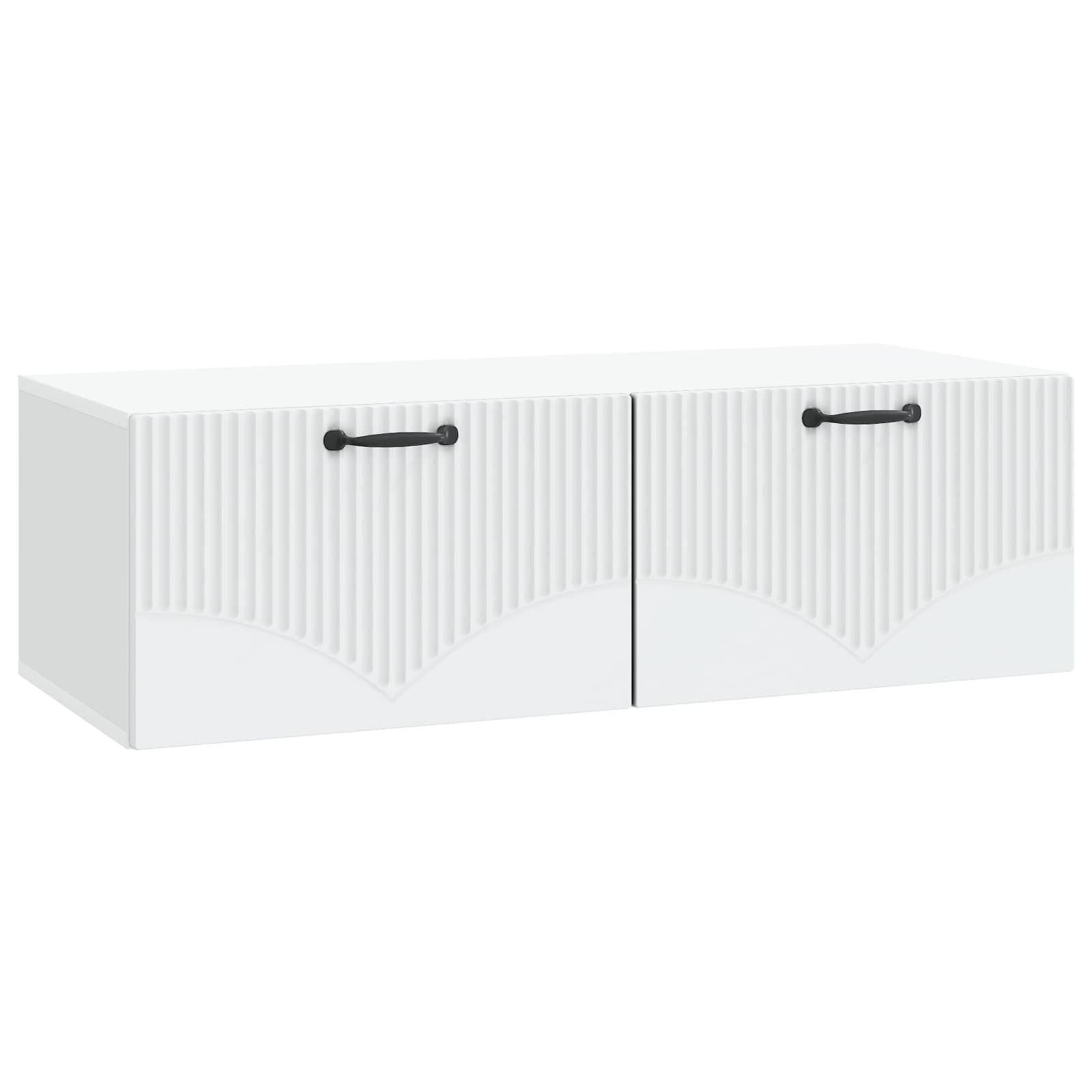 Sieninė TV spintelė Balta 98 x 41 x 30 cm Apdirbta mediena