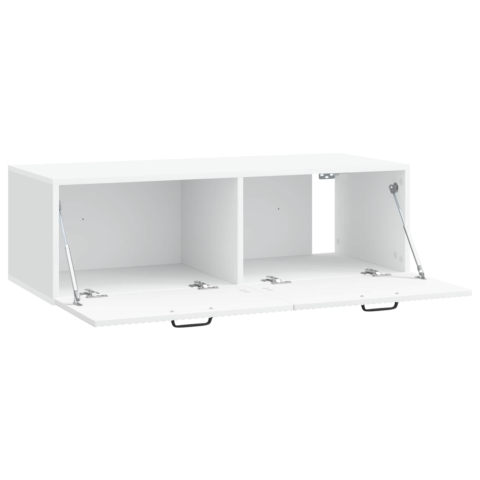 Sieninė TV spintelė Balta 98 x 41 x 30 cm Apdirbta mediena