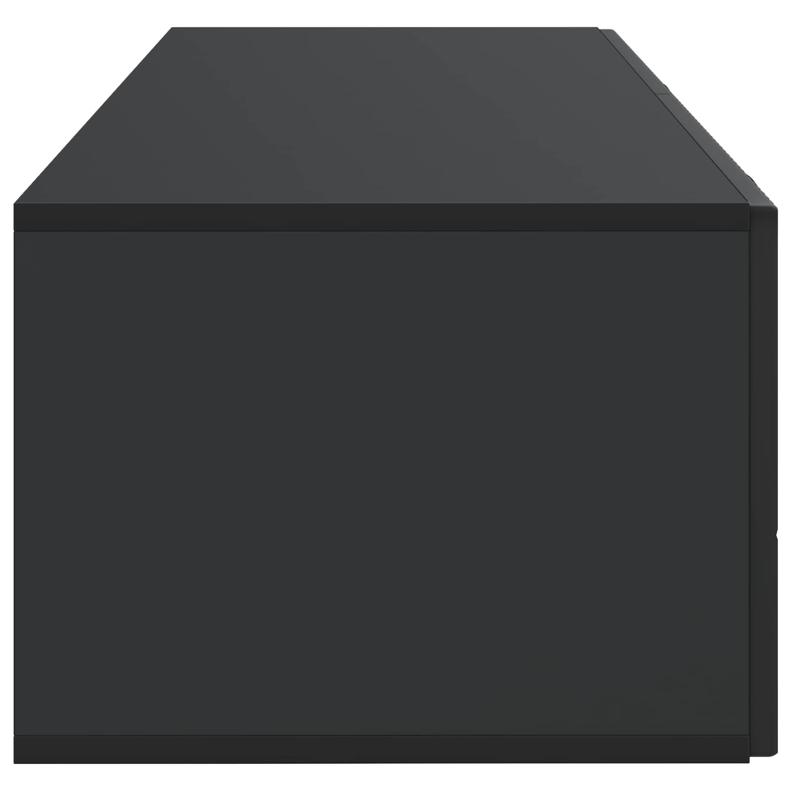Sieninė TV spintelė Juoda 98 x 41 x 30 cm Apdirbta mediena