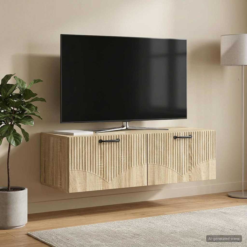 Sieninė TV spintelė Sonoma ąžuolas 98 x 41 x 30 cm