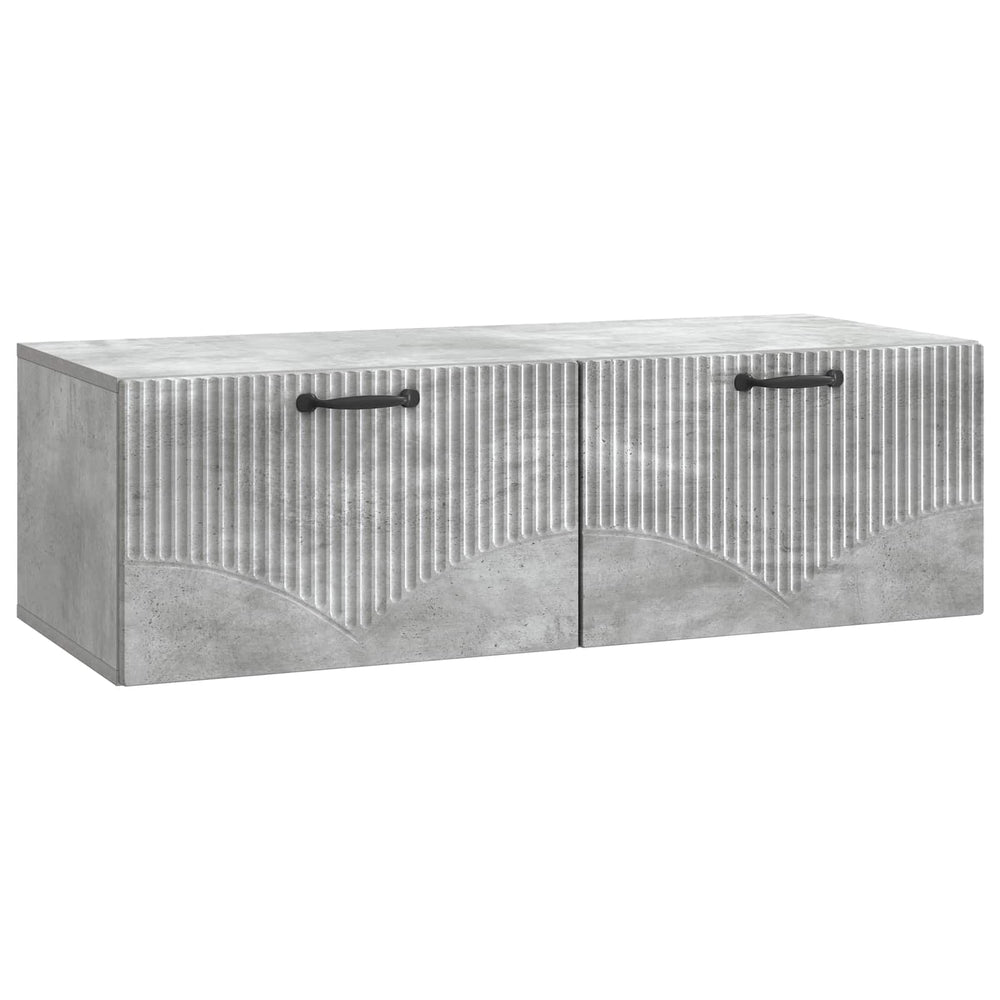 Sieninė TV spintelė Betono pilka 98 x 41 x 30 cm