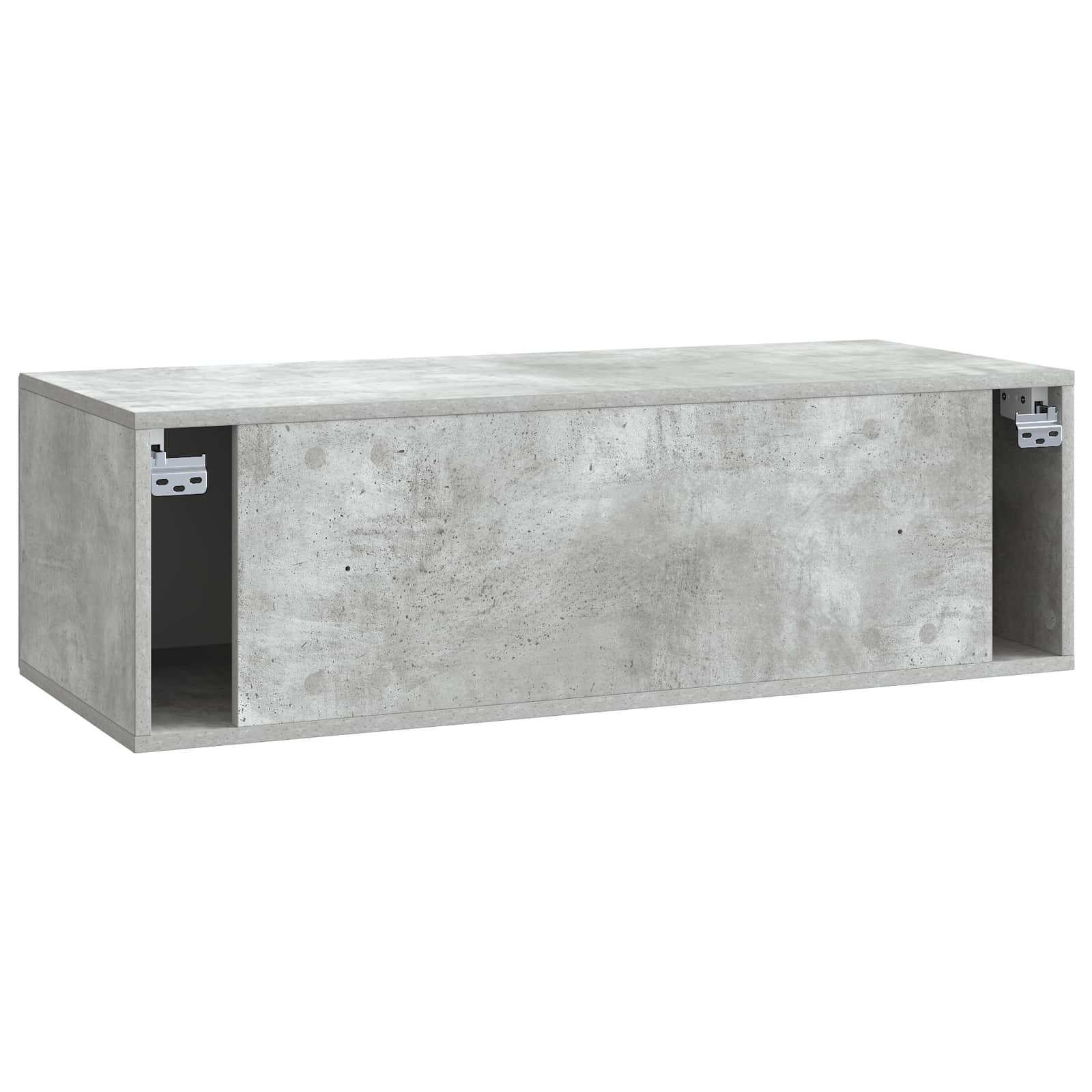 Sieninė TV spintelė Betono pilka 98 x 41 x 30 cm