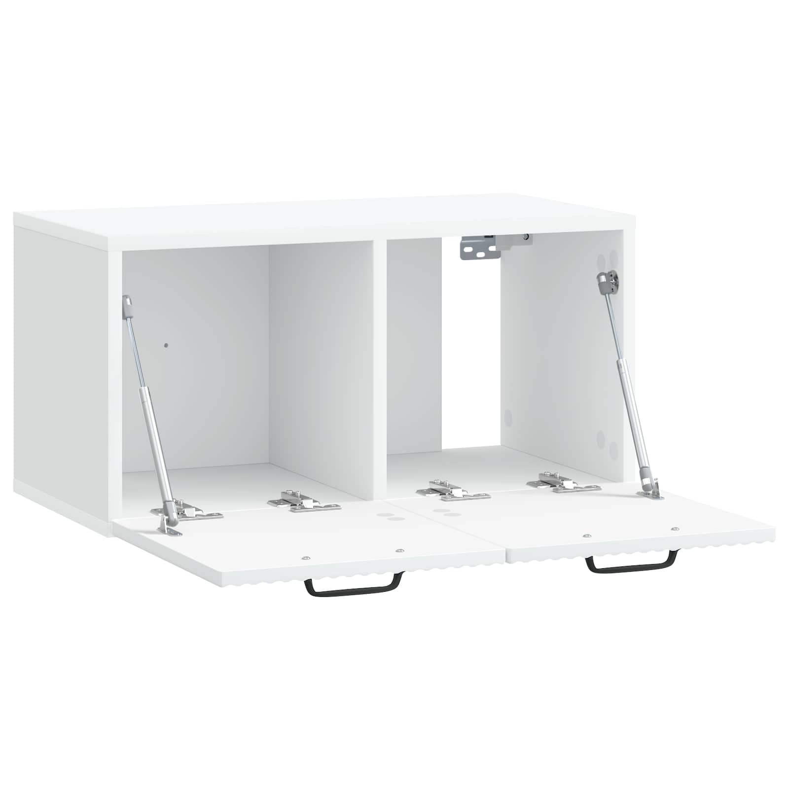 Sieninė TV spintelė Balta 59,5 x 31 x 30 cm Apdirbta mediena