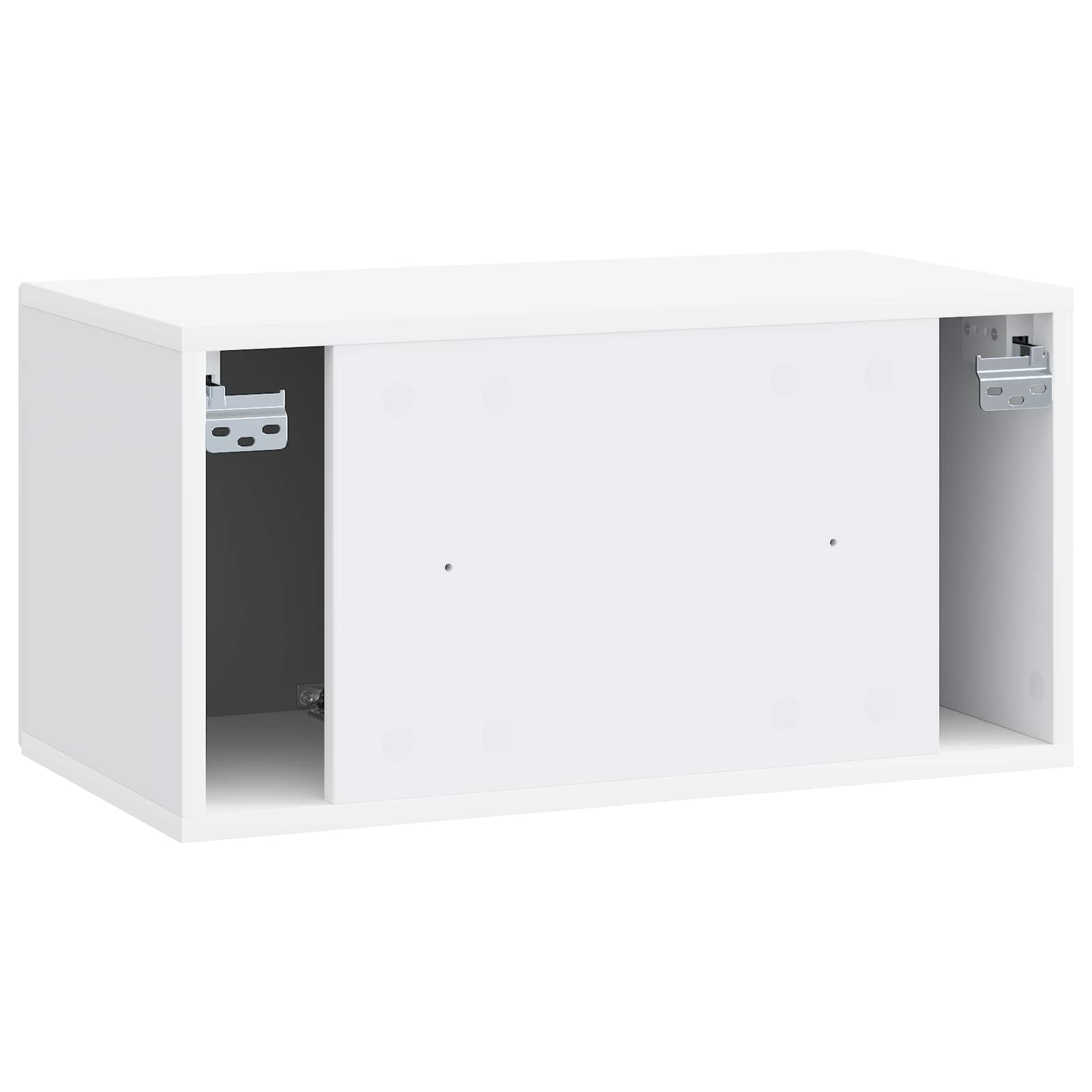 Sieninė TV spintelė Balta 59,5 x 31 x 30 cm Apdirbta mediena