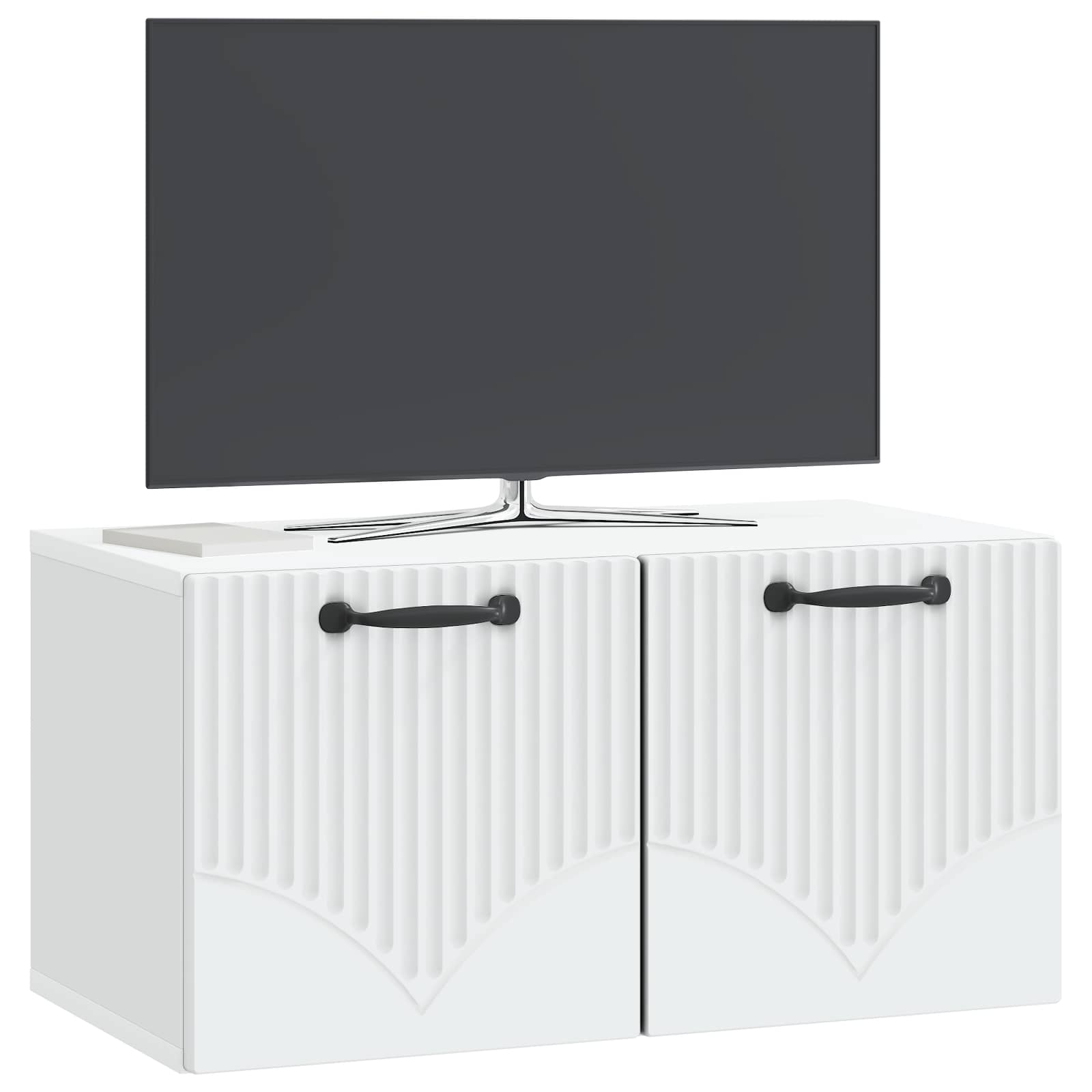 Sieninė TV spintelė Balta 59,5 x 31 x 30 cm Apdirbta mediena