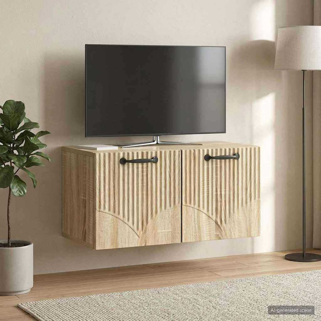 Sieninė TV spintelė Sonoma ąžuolas 59,5 x 31 x 30 cm