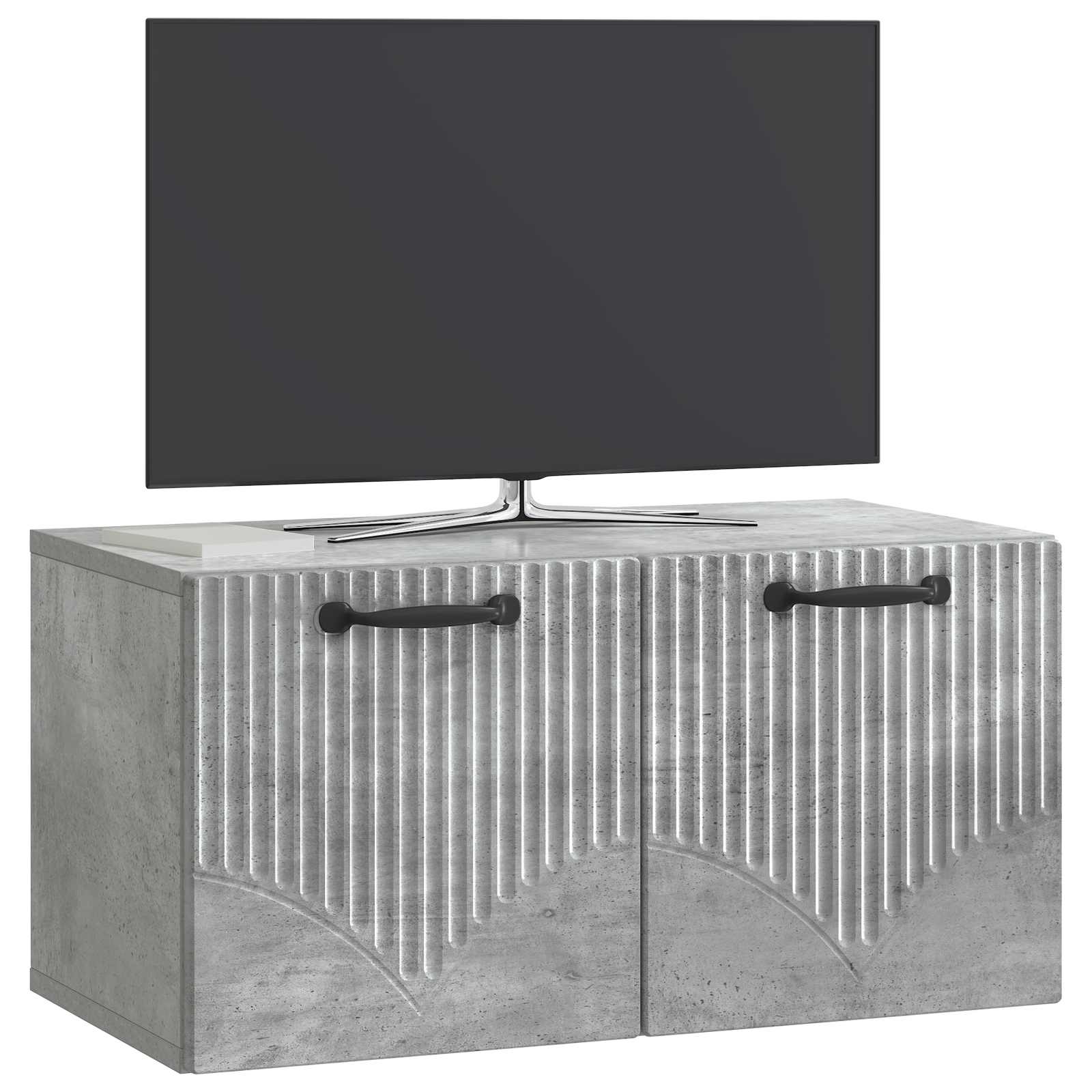 Sieninė TV spintelė Betono pilka 59,5 x 31 x 30 cm