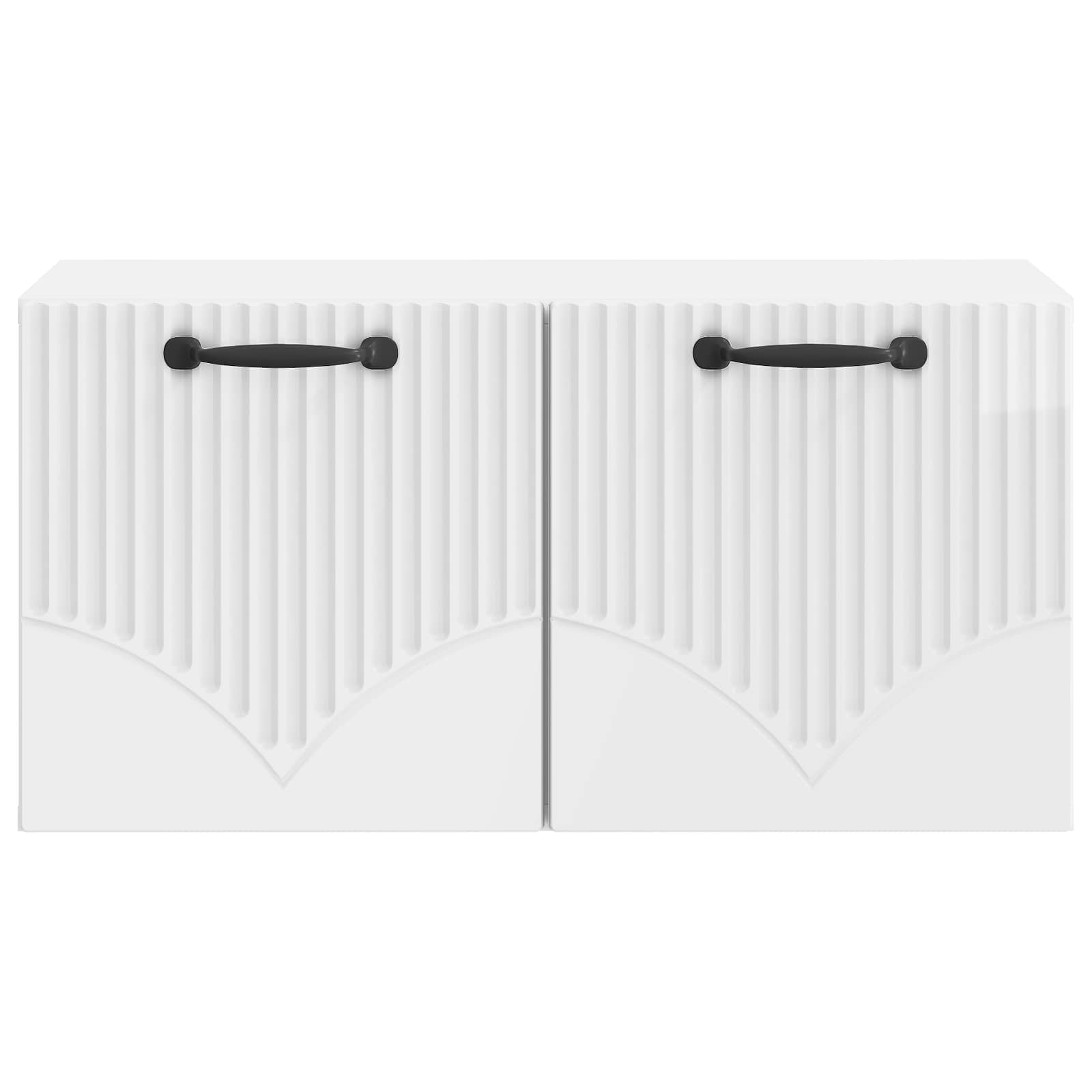 Sieninė TV spintelė Itin blizgi balta 59,5 x 31 x 30 cm