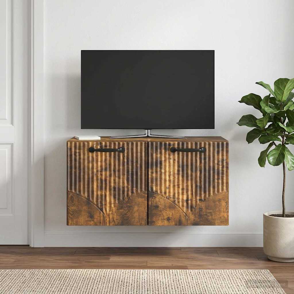 Sieninė TV spintelė Dūminio ąžuolo 59,5 x 31 x 30 cm