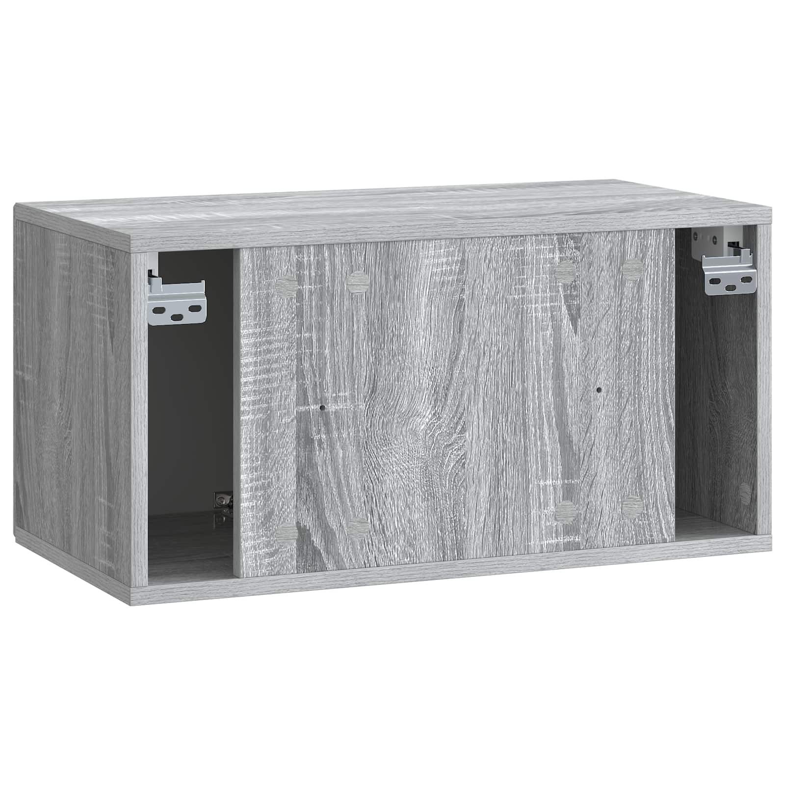 Sieninė TV spintelė Pilka sonoma ąžuolo 59,5 x 31 x 30 cm