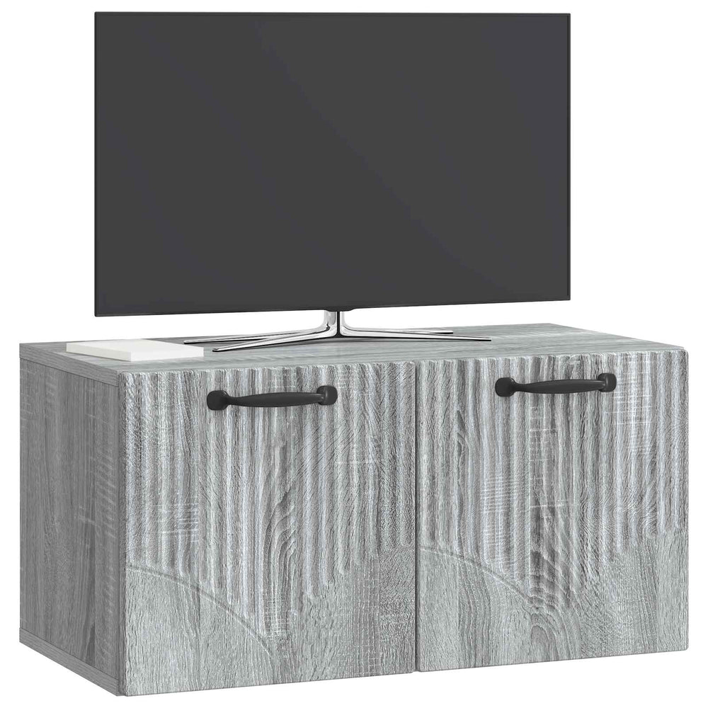 Sieninė TV spintelė Pilka sonoma ąžuolo 59,5 x 31 x 30 cm