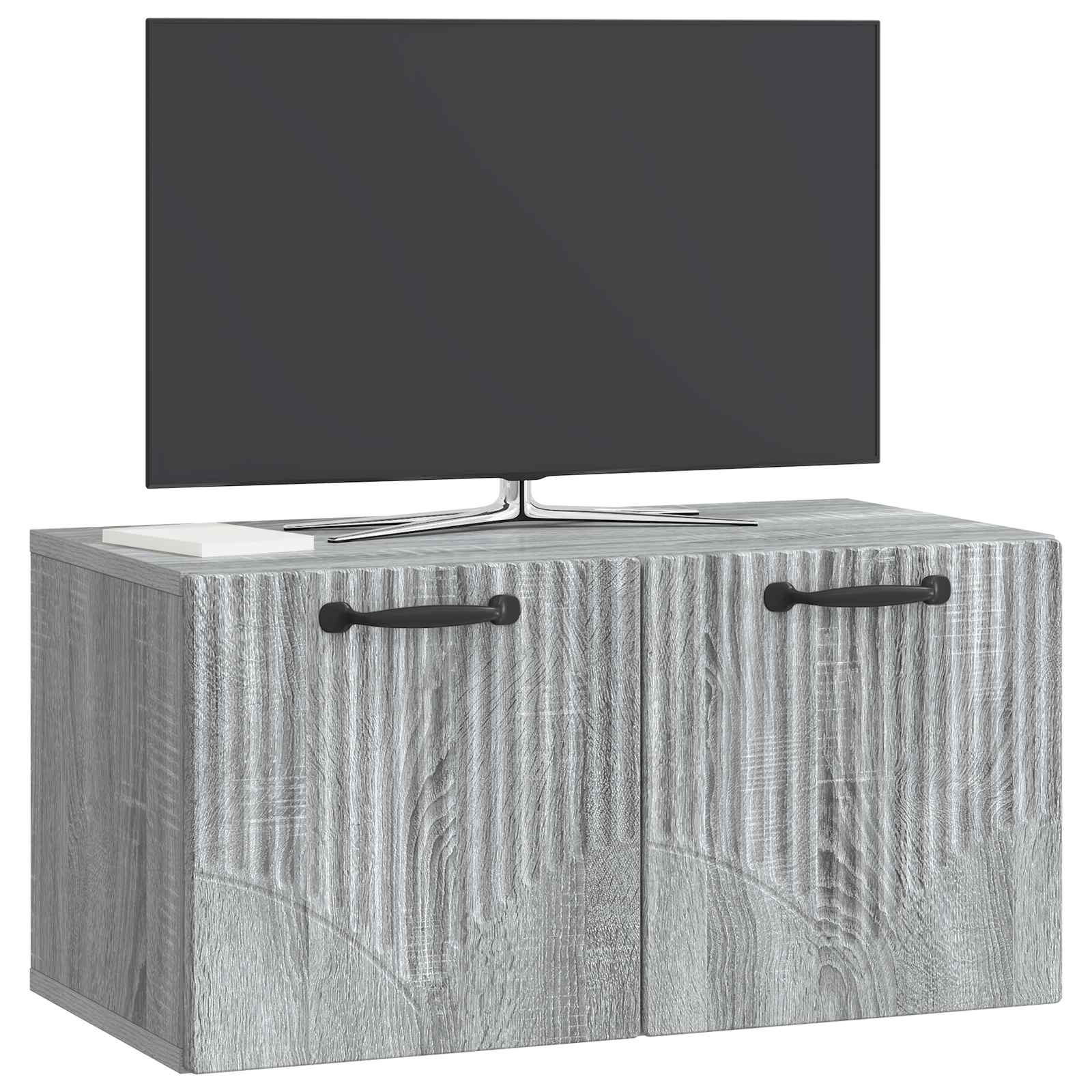 Sieninė TV spintelė Pilka sonoma ąžuolo 59,5 x 31 x 30 cm