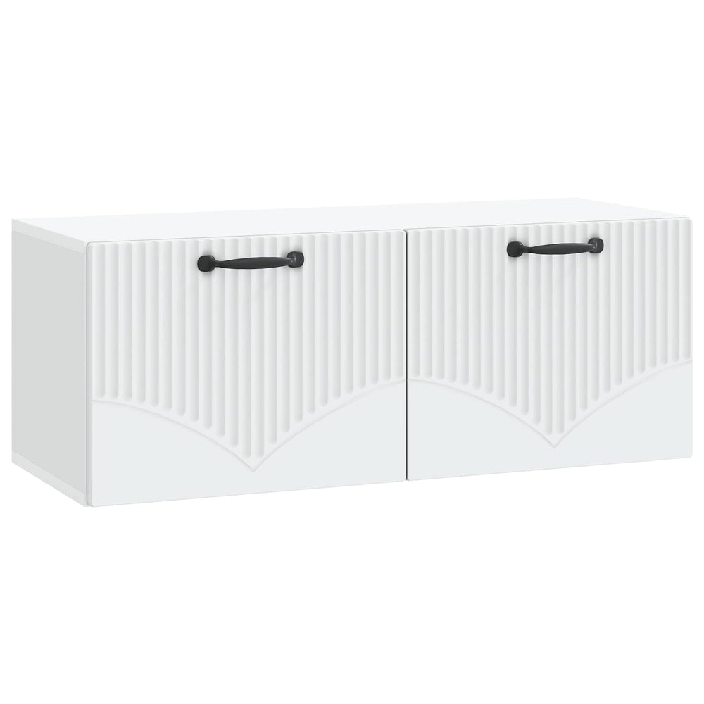 Sieninė TV spintelė Balta 78,5 x 31 x 30 cm Apdirbta mediena