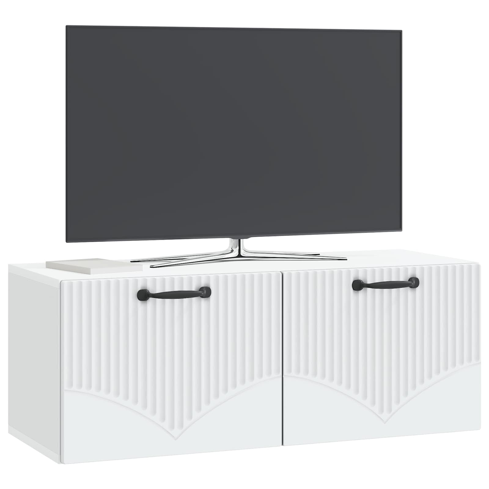 Sieninė TV spintelė Balta 78,5 x 31 x 30 cm Apdirbta mediena