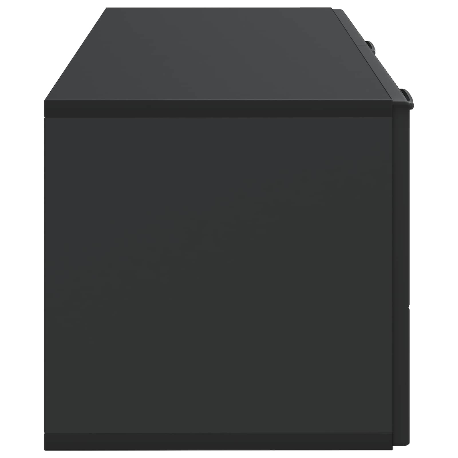 Sieninė TV spintelė Juoda 78,5 x 31 x 30 cm Apdirbta mediena