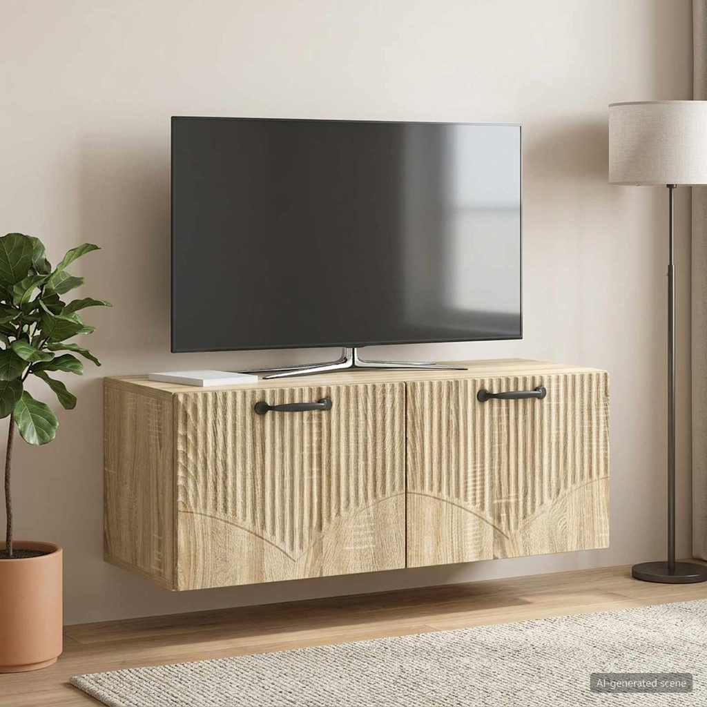 Sieninė TV spintelė Sonoma ąžuolas 78,5 x 31 x 30 cm