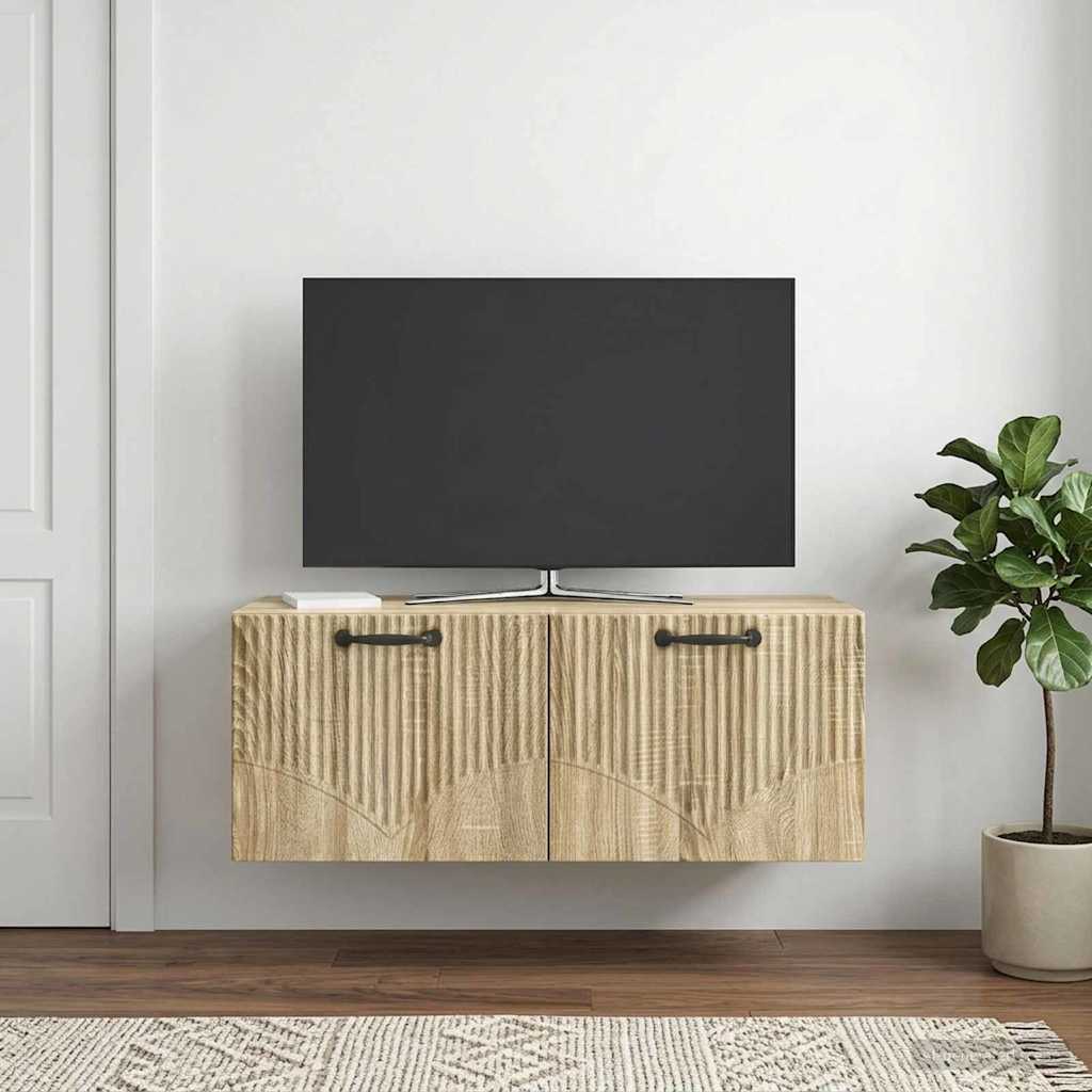 Sieninė TV spintelė Sonoma ąžuolas 78,5 x 31 x 30 cm