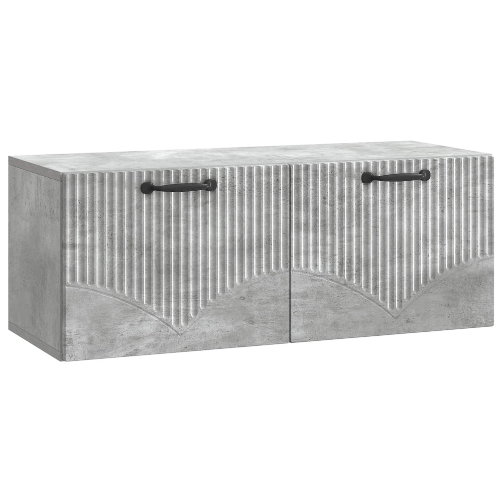 Sieninė TV spintelė Betono pilka 78,5 x 31 x 30 cm
