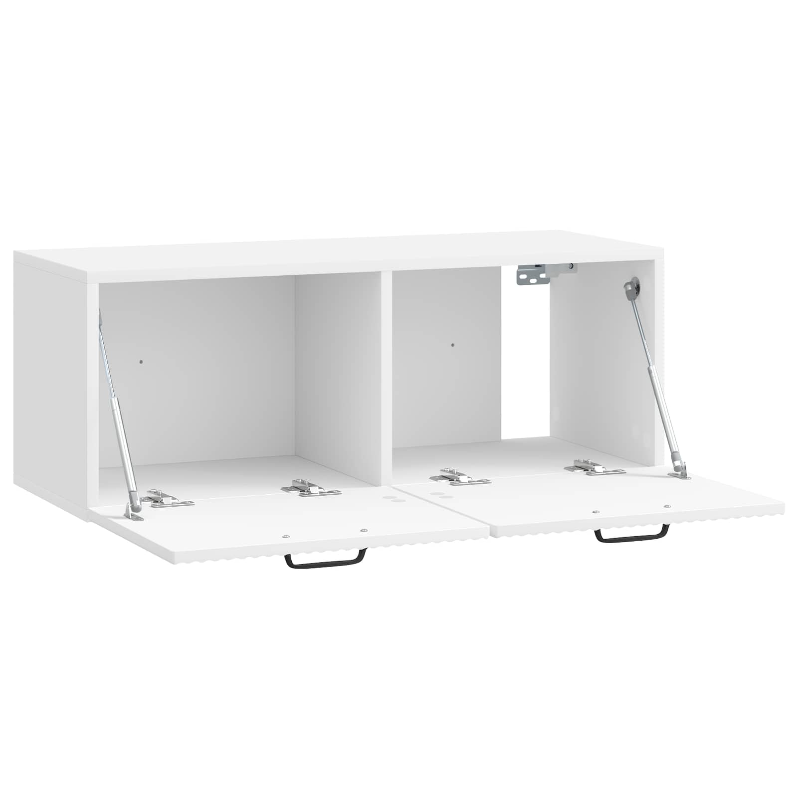 Sieninė TV spintelė Itin blizgi balta 78,5 x 31 x 30 cm