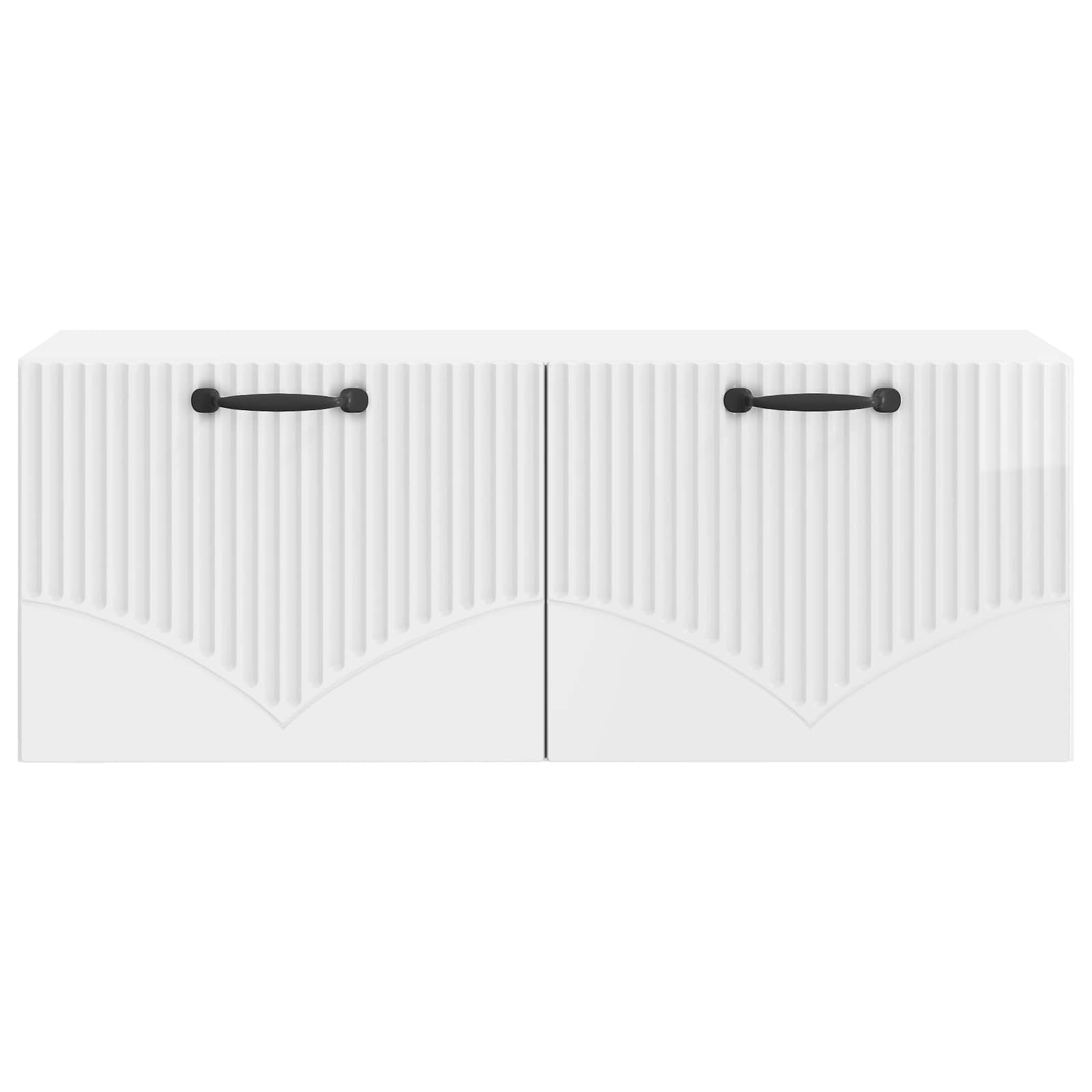 Sieninė TV spintelė Itin blizgi balta 78,5 x 31 x 30 cm