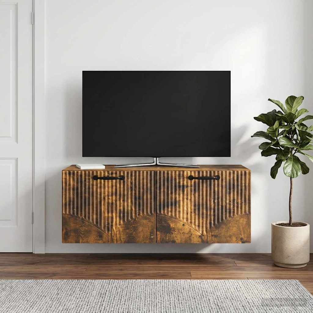 Sieninė TV spintelė Dūminio ąžuolo 78,5 x 31 x 30 cm